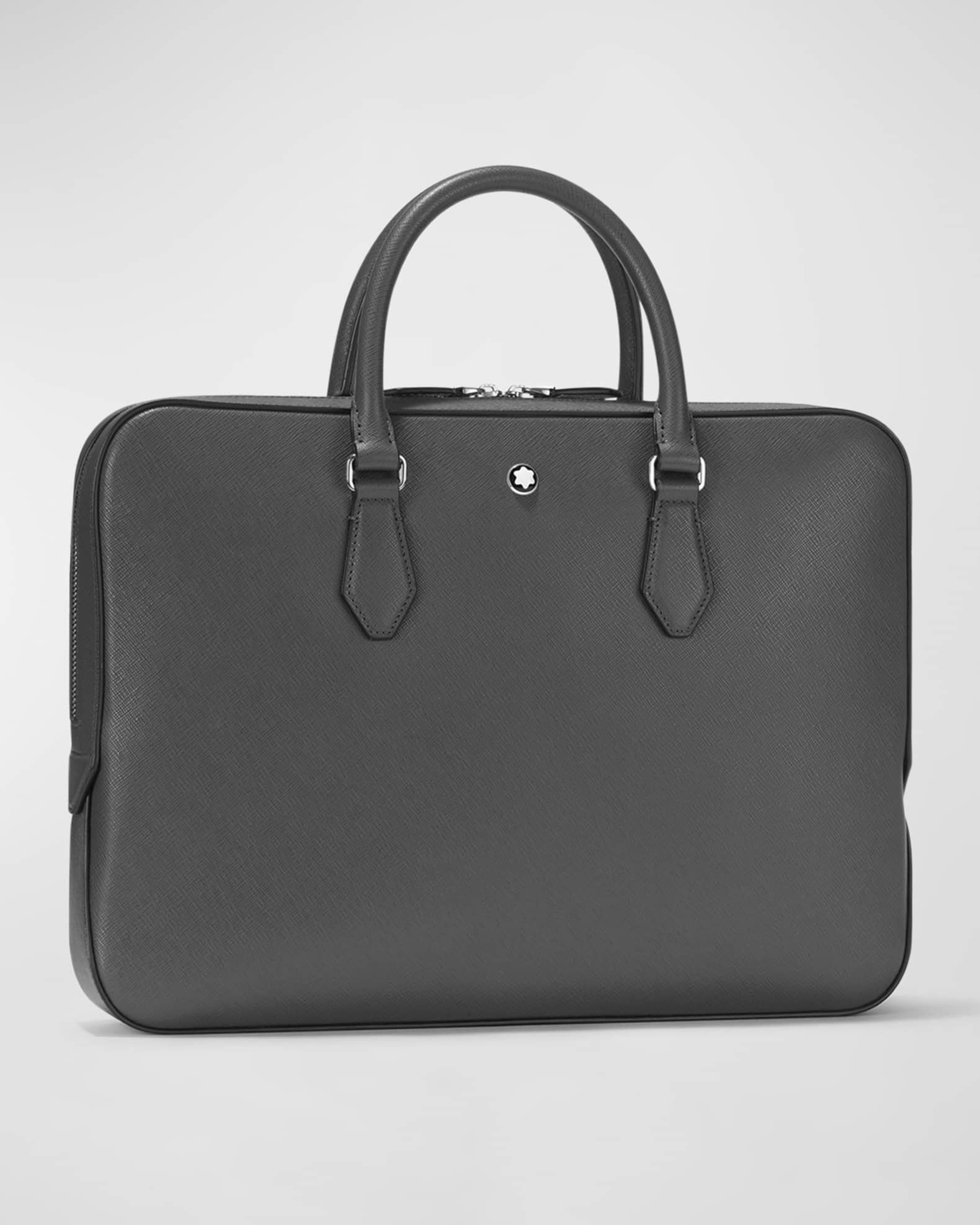 Montblanc Men's Sartorial Slim Leather Briefcase Neiman Marcus