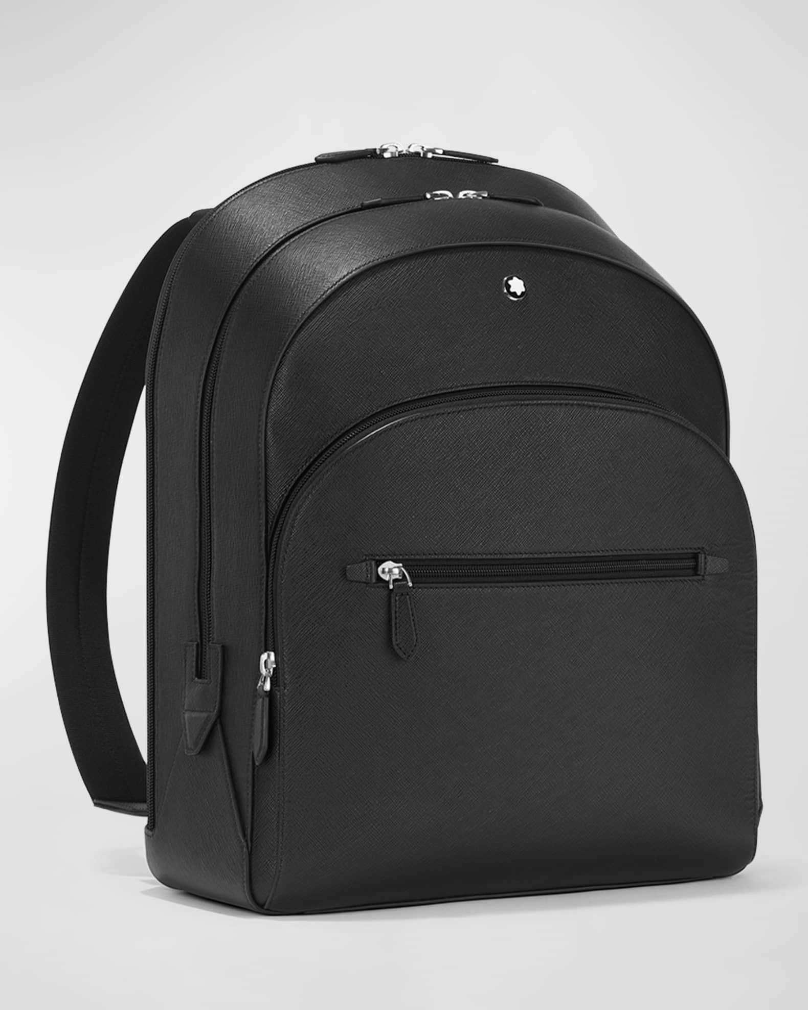 Montblanc leather backpack top