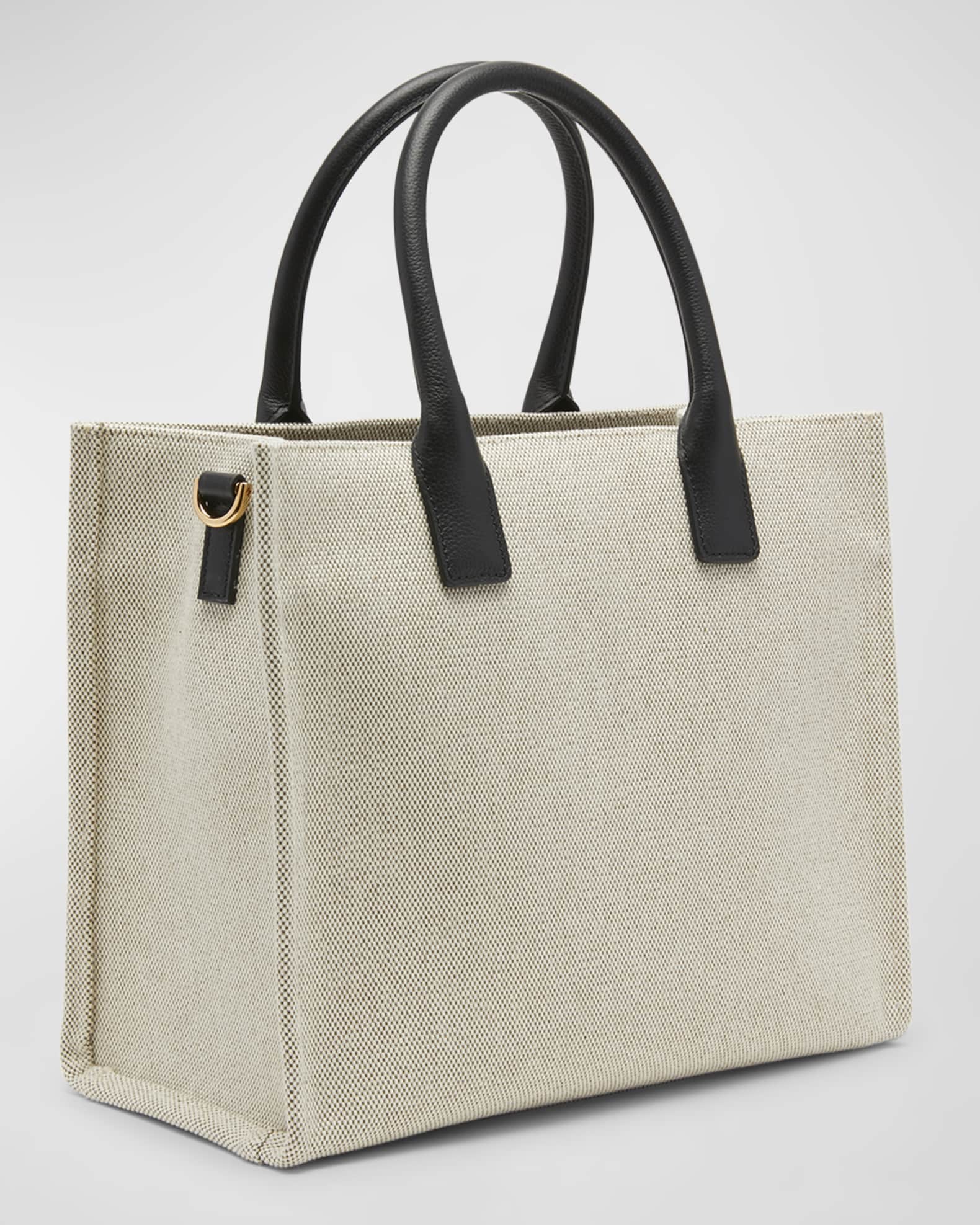 【VERSACE】 La Medusa Small printed canvas tote bag Versace La Medusa Small Canvas Tote Bag | Neiman Marcus