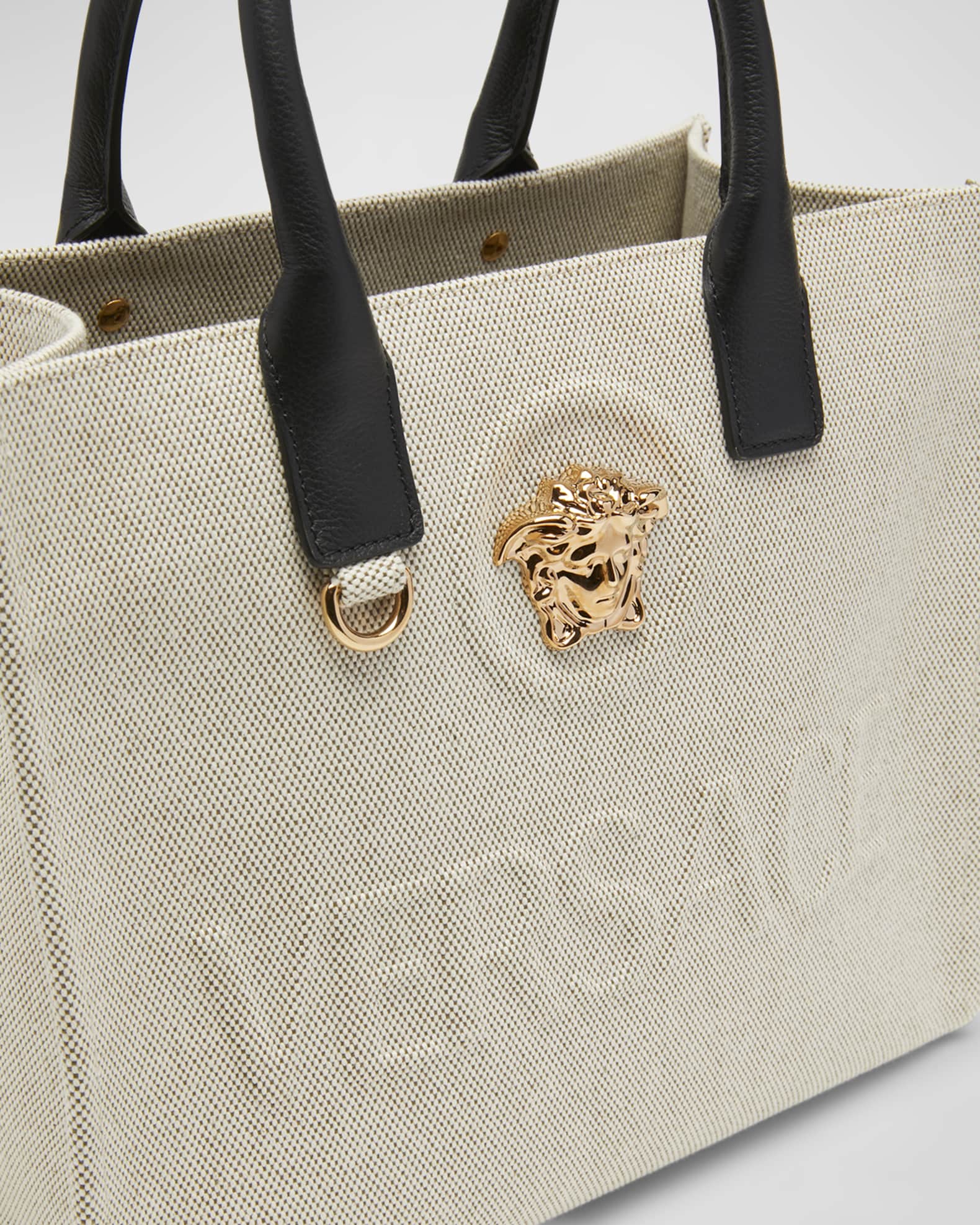 Versace La Medusa Canvas Tote Bag