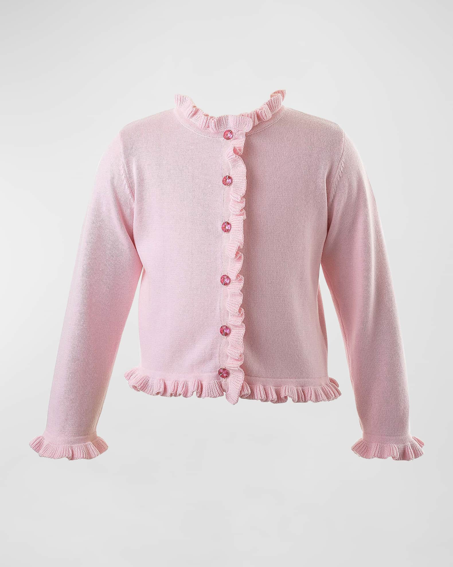 Girl's Frill Cardigan, Size 2-10 0