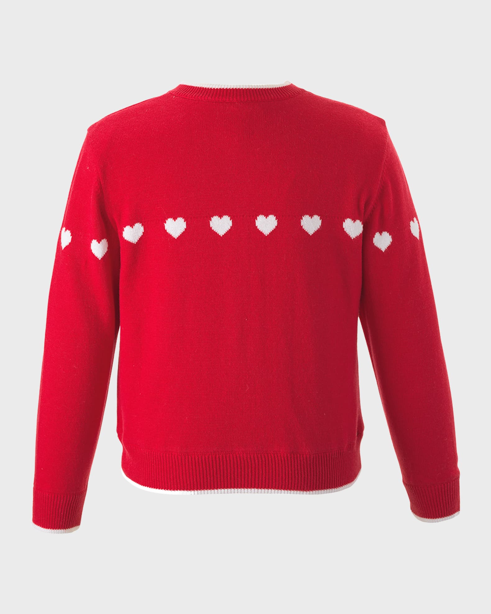 Girl's Heart Intarsia Cardigan, Size 2-10 1