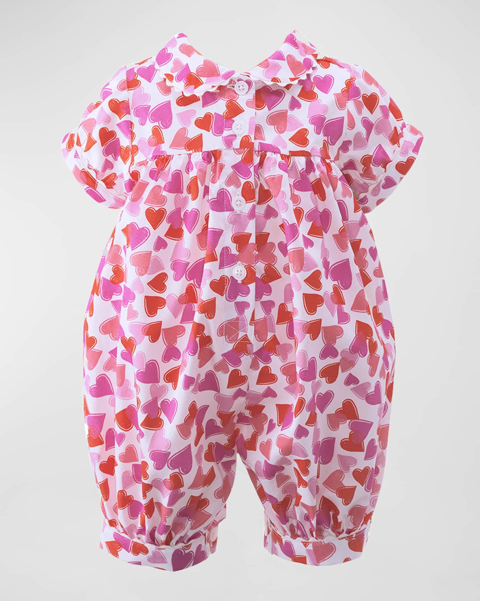 Girl's Confetti Heart Babysuit, Size 3M-18M 0