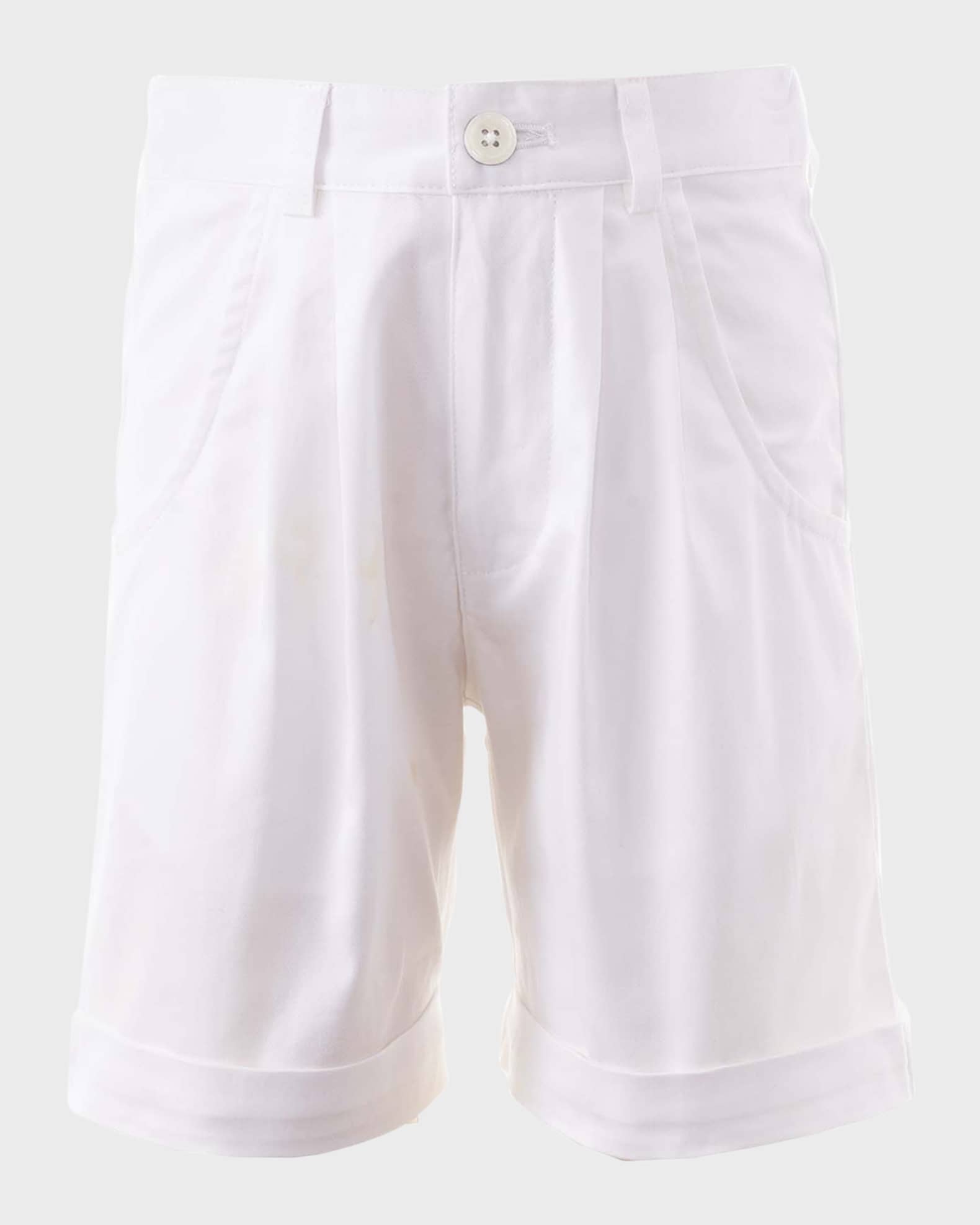Boy's Tailored Turn-Up Shorts, Size 2-10 0