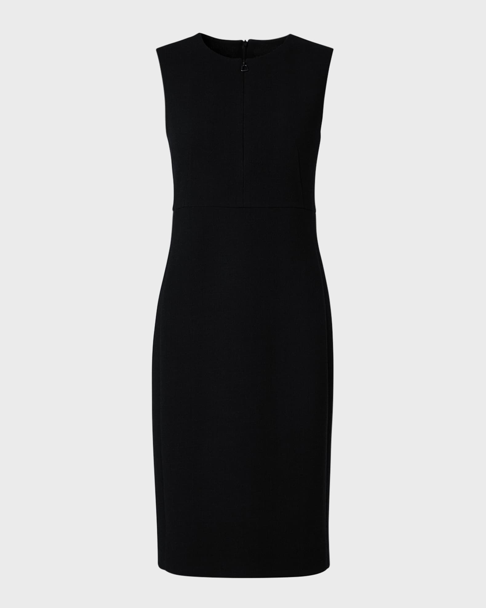 Akris Wool Sheath Dress with Front Zip Detail | Neiman Marcus