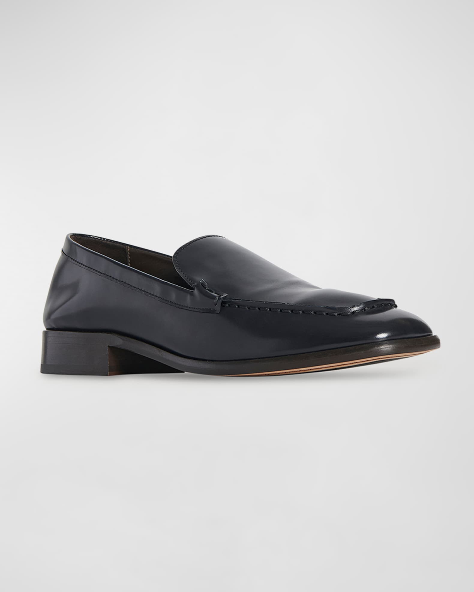 Bally Black Calfskin Slip-On Loafers