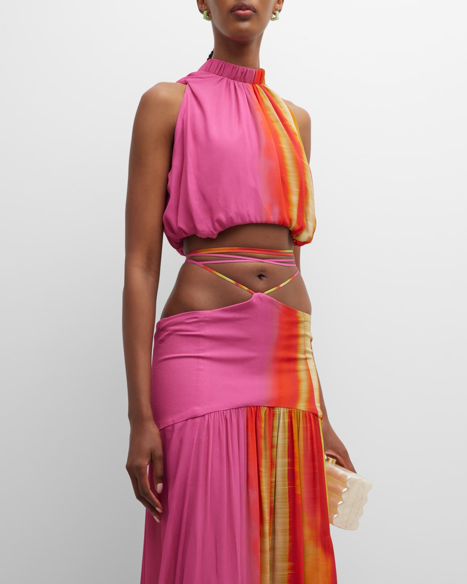 Silvia Tcherassi Leire Dyed Ombre Blouse | Neiman Marcus