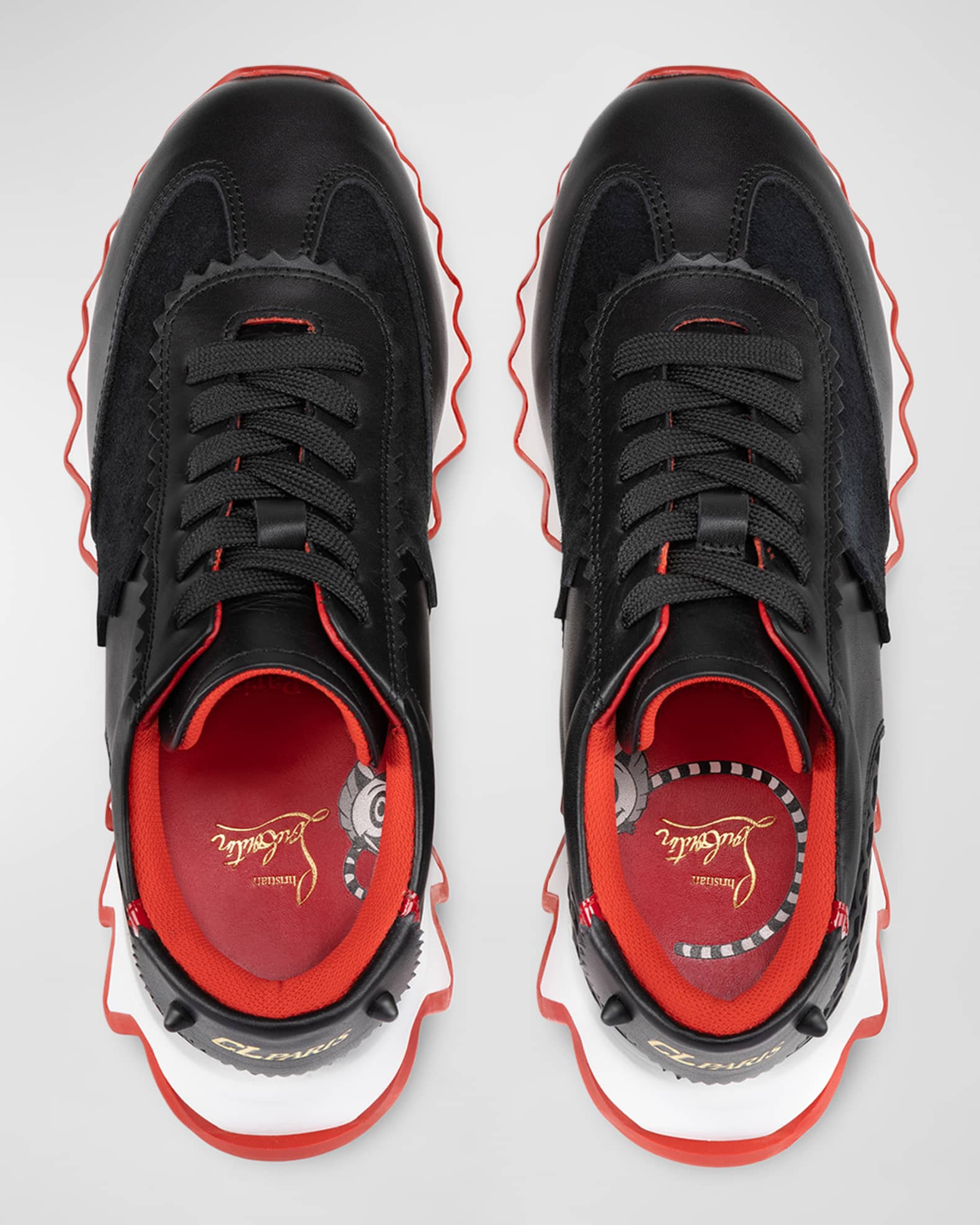 Christian Louboutin Girl's Loubishark Red Sole Runner Christian Louboutin Girl's Loubishark Red Sole Runner
