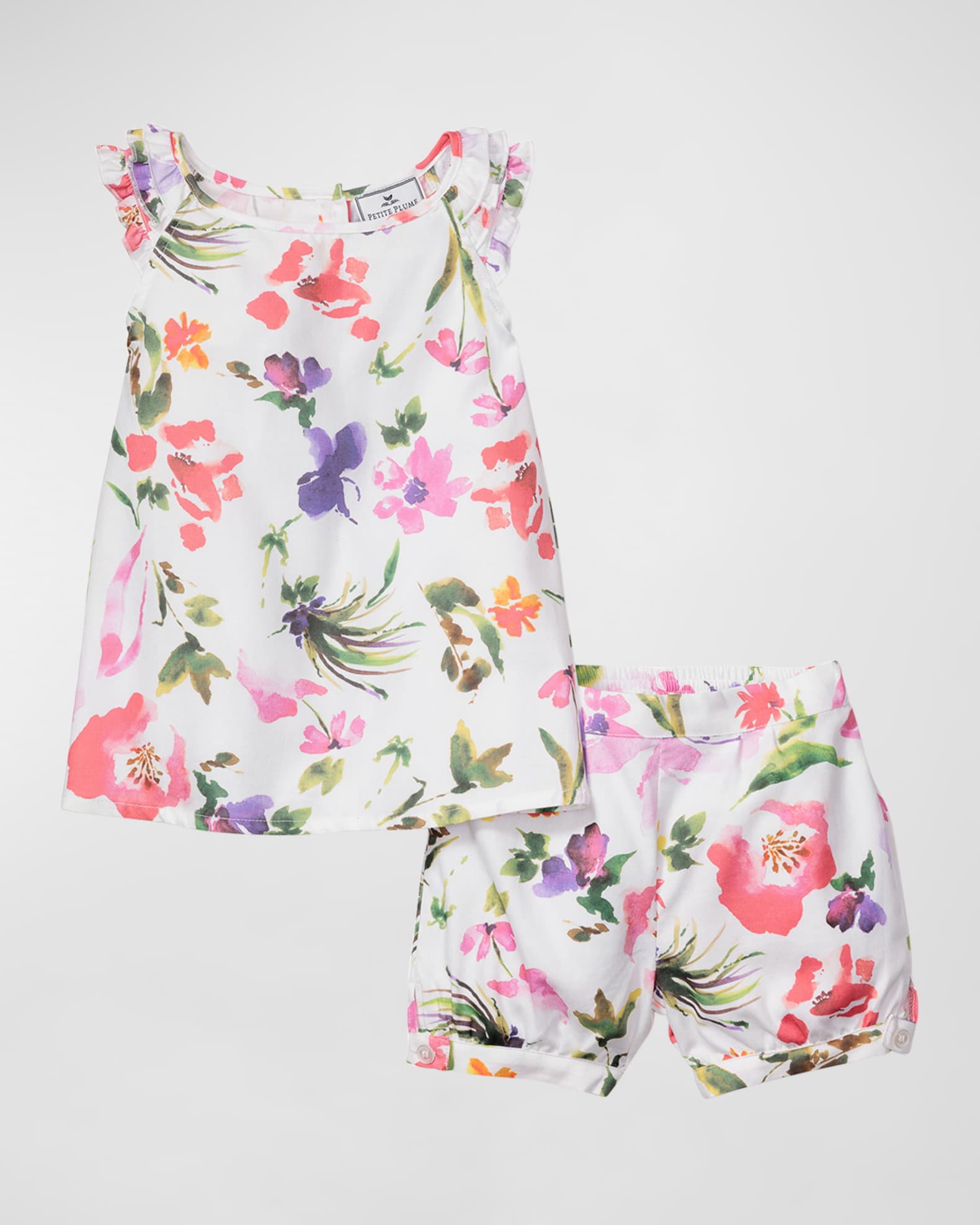 Petite Plume Girl's Amelie Gardens of Giverny Two-Piece Set, Size 2-12