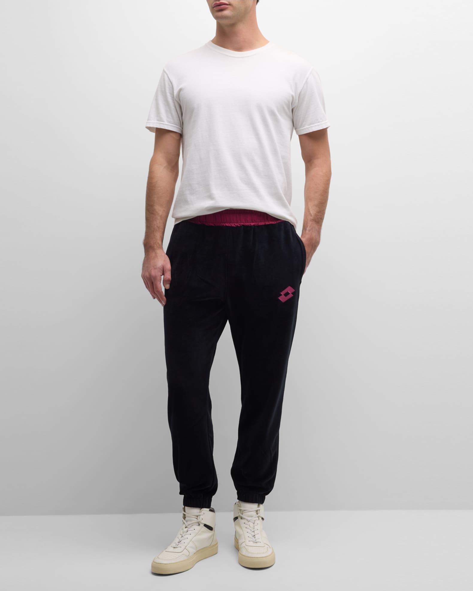Men's Velour Jogger Pants 1