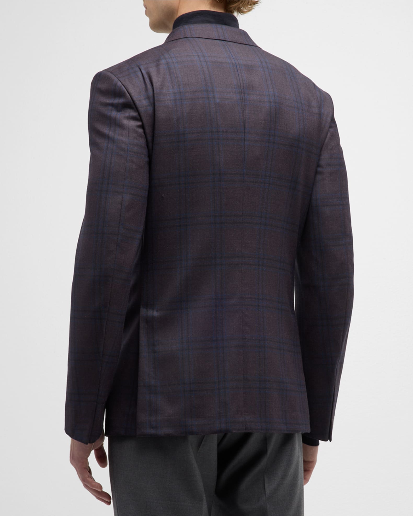 ZEGNA Men's Wool Plaid Sport Coat | Neiman Marcus