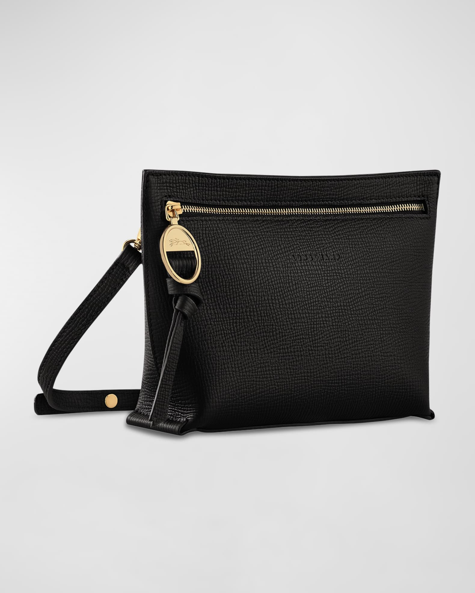 Longchamp Mailbox Zip Leather Crossbody Bag Neiman Marcus