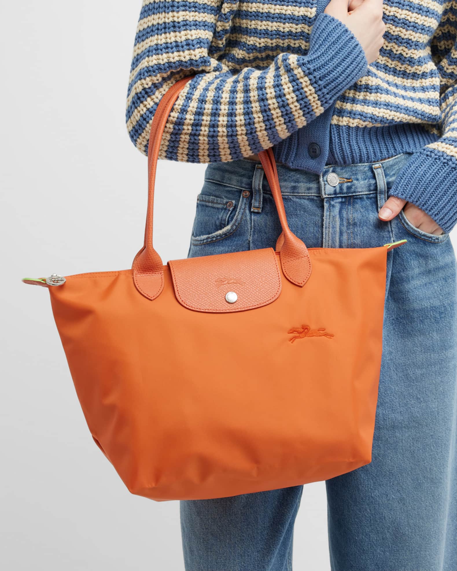 Longchamp Le Pliage Green Medium Tote Bag Neiman Marcus