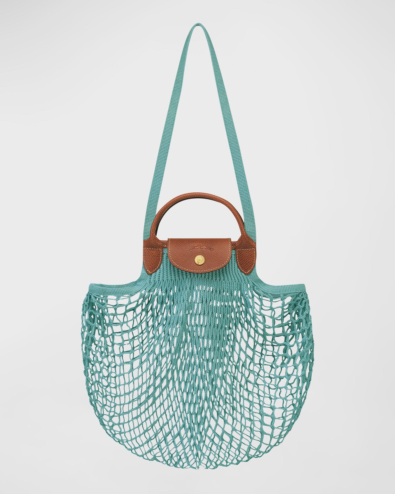 Longchamp Le Pliage Filet Knit Crossbody Bag | Neiman Marcus