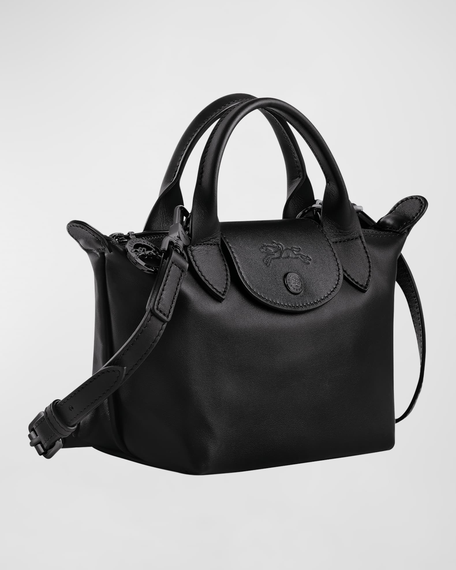 Longchamp Le Pliage Cuir XS Leather TopHandle Bag Neiman Marcus