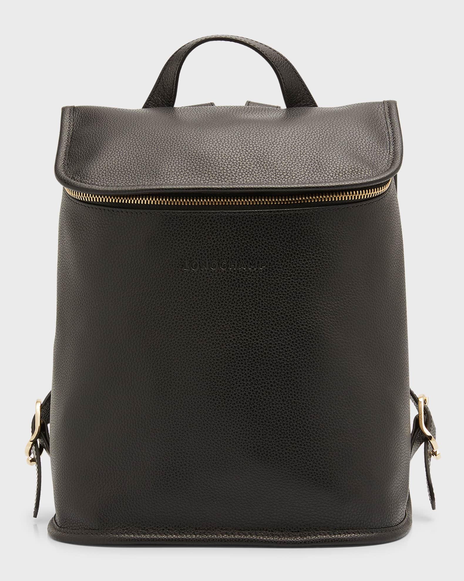 Longchamp Le Foulonne Compact Leather Backpack Neiman Marcus
