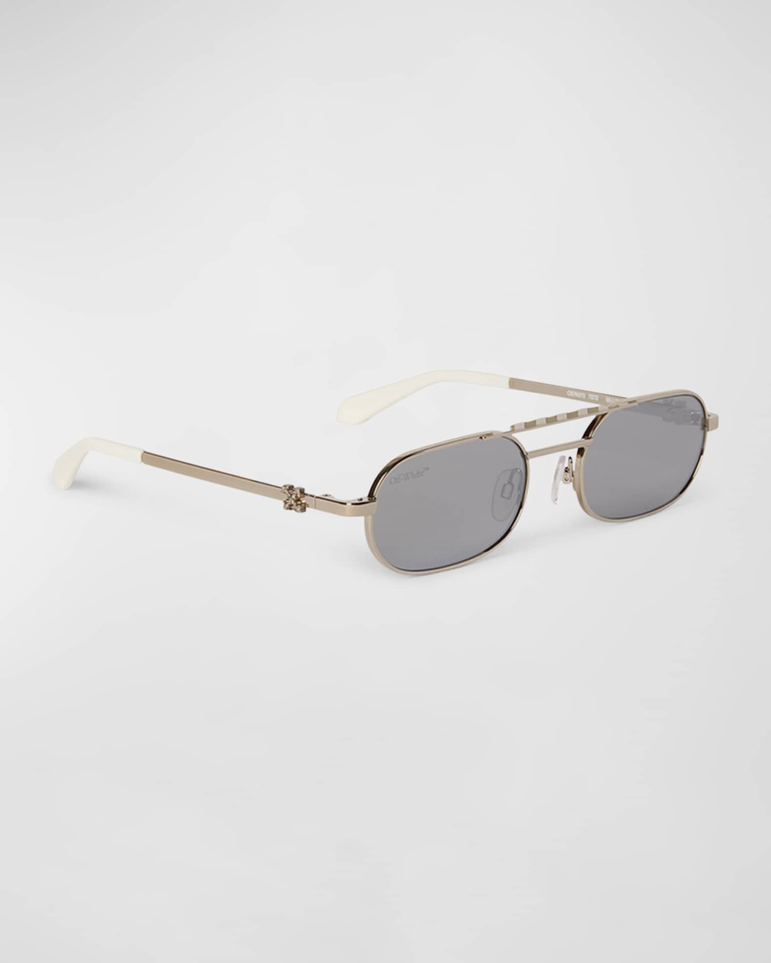 OFF-WHITE Baltimore Oval-Frame Silver-Tone and Acetate Sunglasses for Men