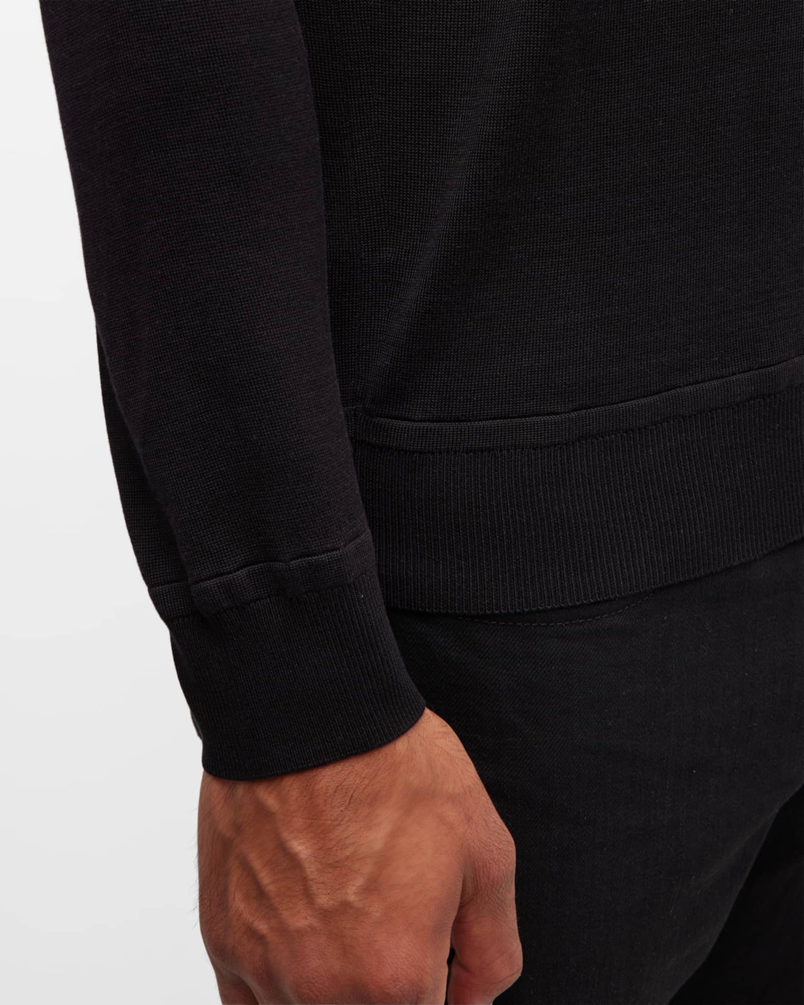 TOM FORD Men's Silk-Cotton Polo Sweater | Neiman Marcus