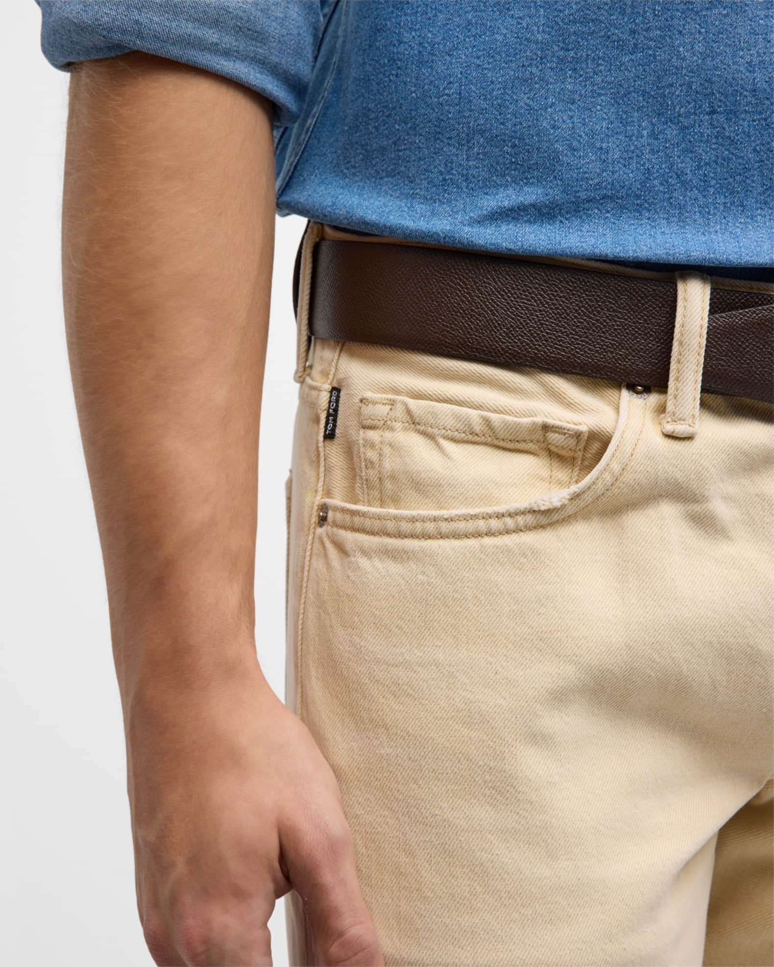 TOM FORD Men's Slim Fit 5-Pocket Pants | Neiman Marcus