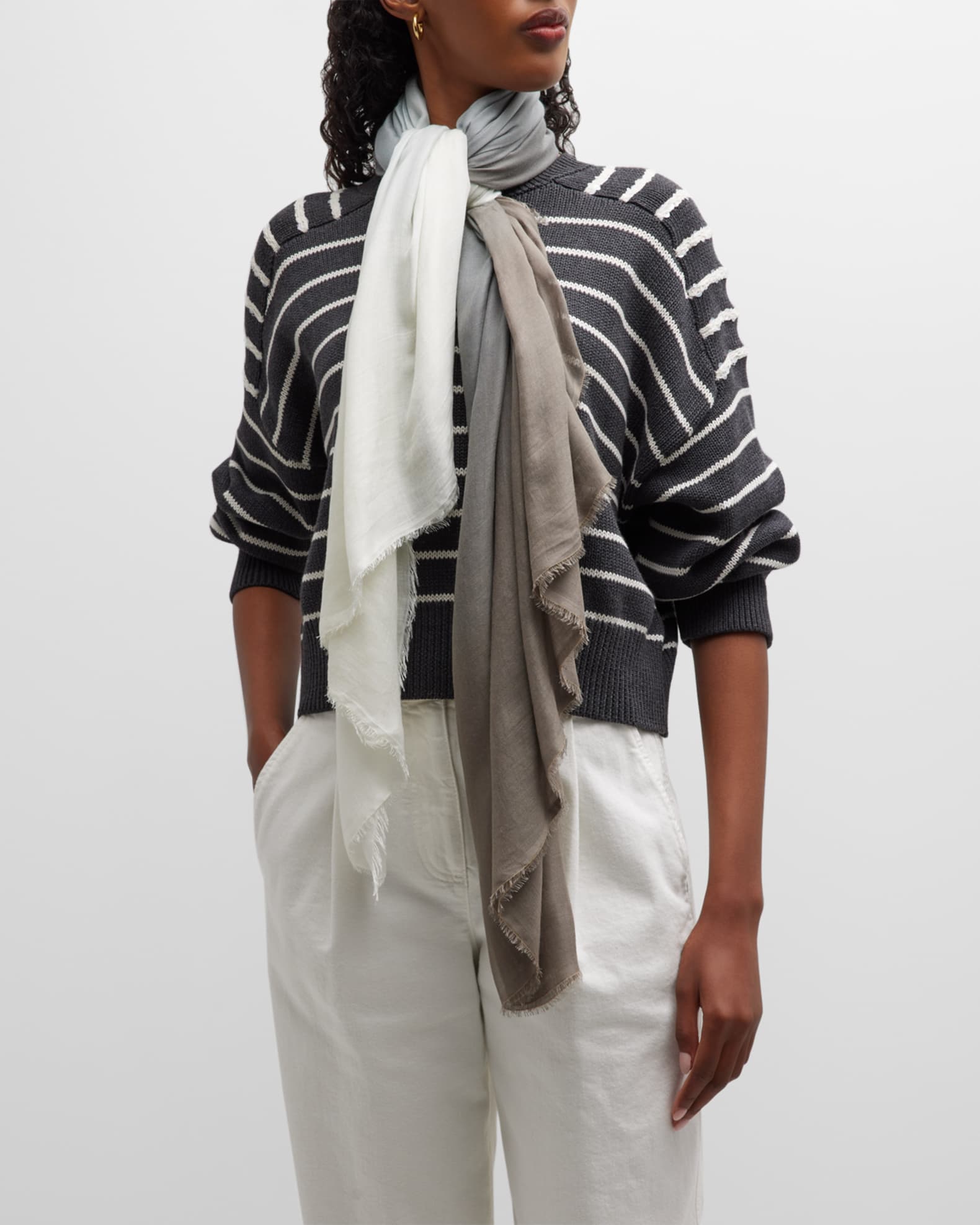 Faliero Sarti Ombre Modal-Silk Scarf