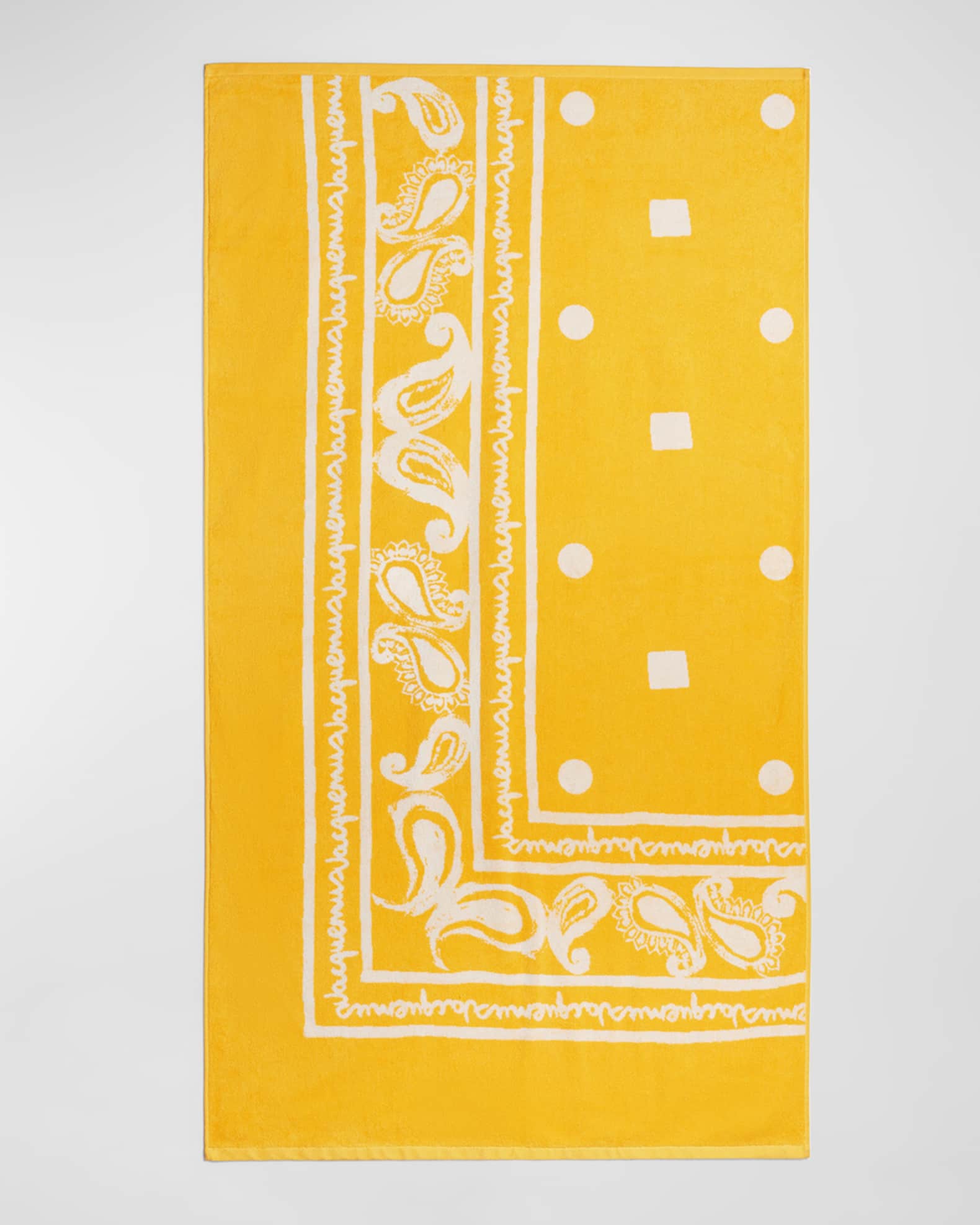 Jacquemus La Serviette Bandana Graphic Cotton Towel Neiman Marcus