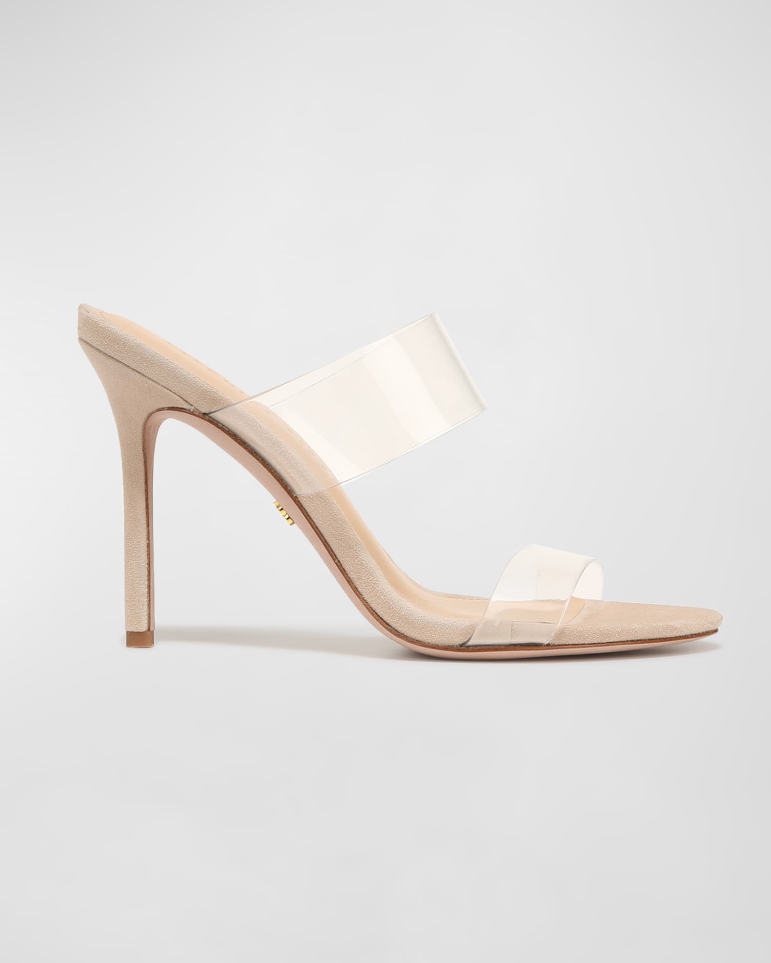 Asha Transparent Dual Band Slide Sandals