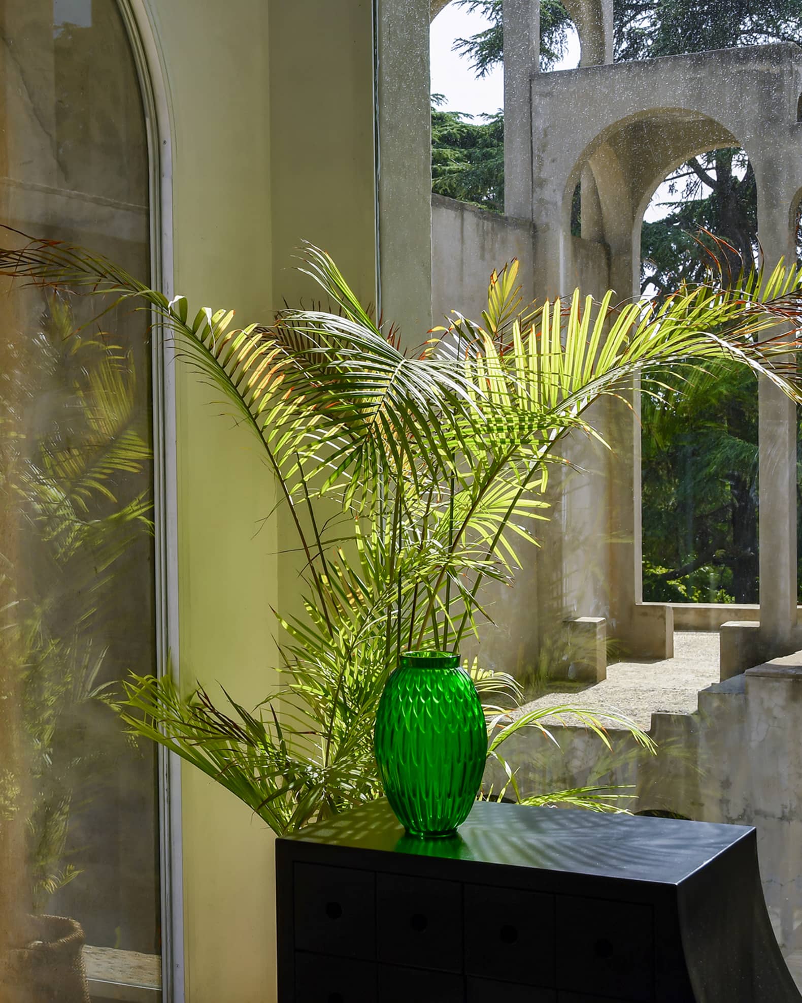 Green Meadow Plumes Vase  1