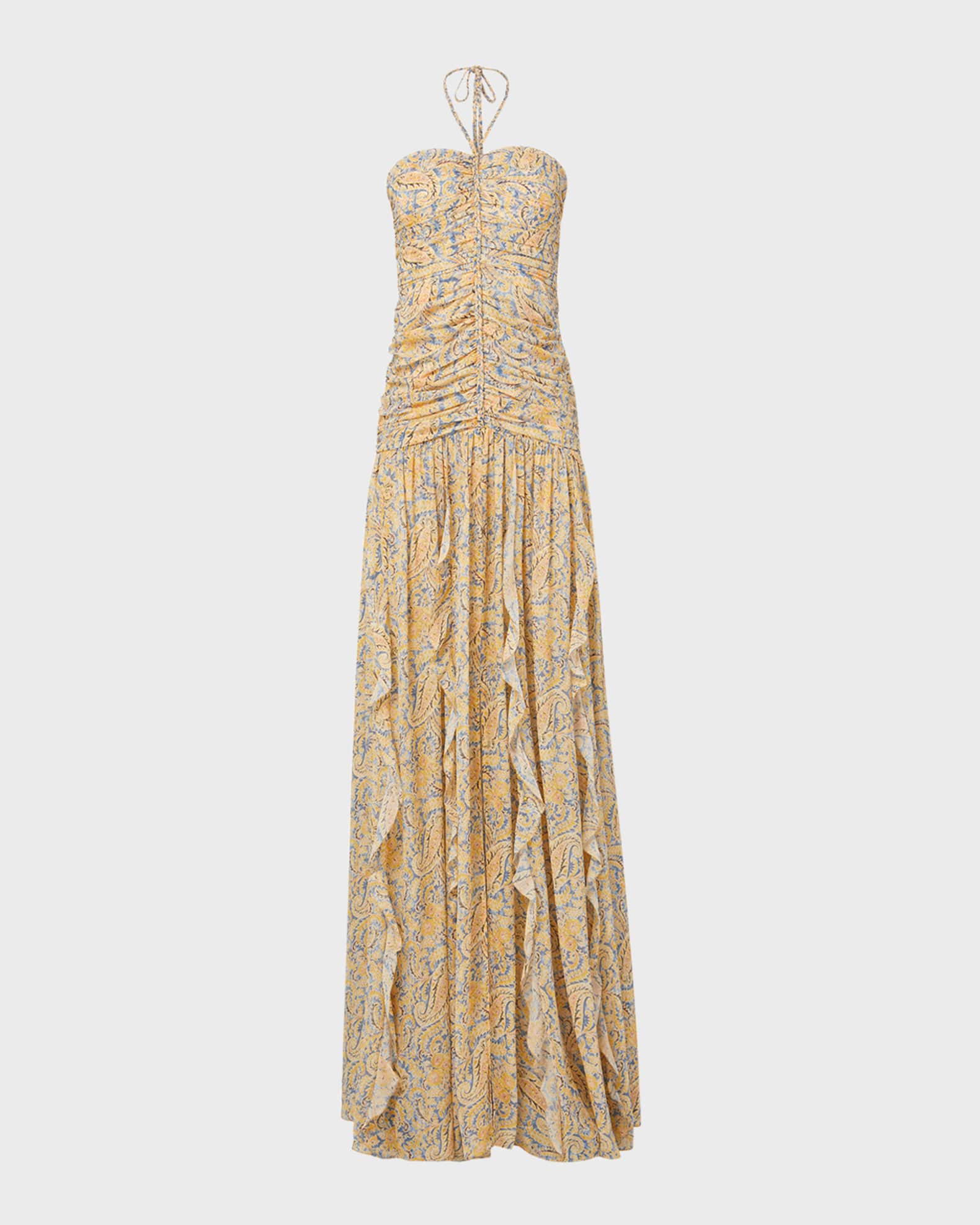 Lucine Halter Maxi Dress 1