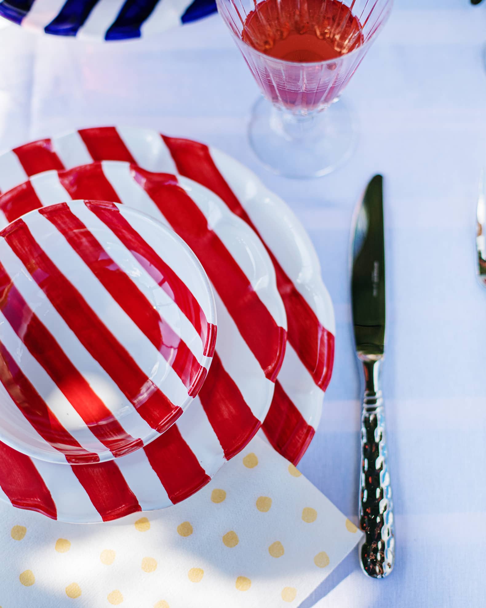 Amalfitana Stripe Dinner Plate  1