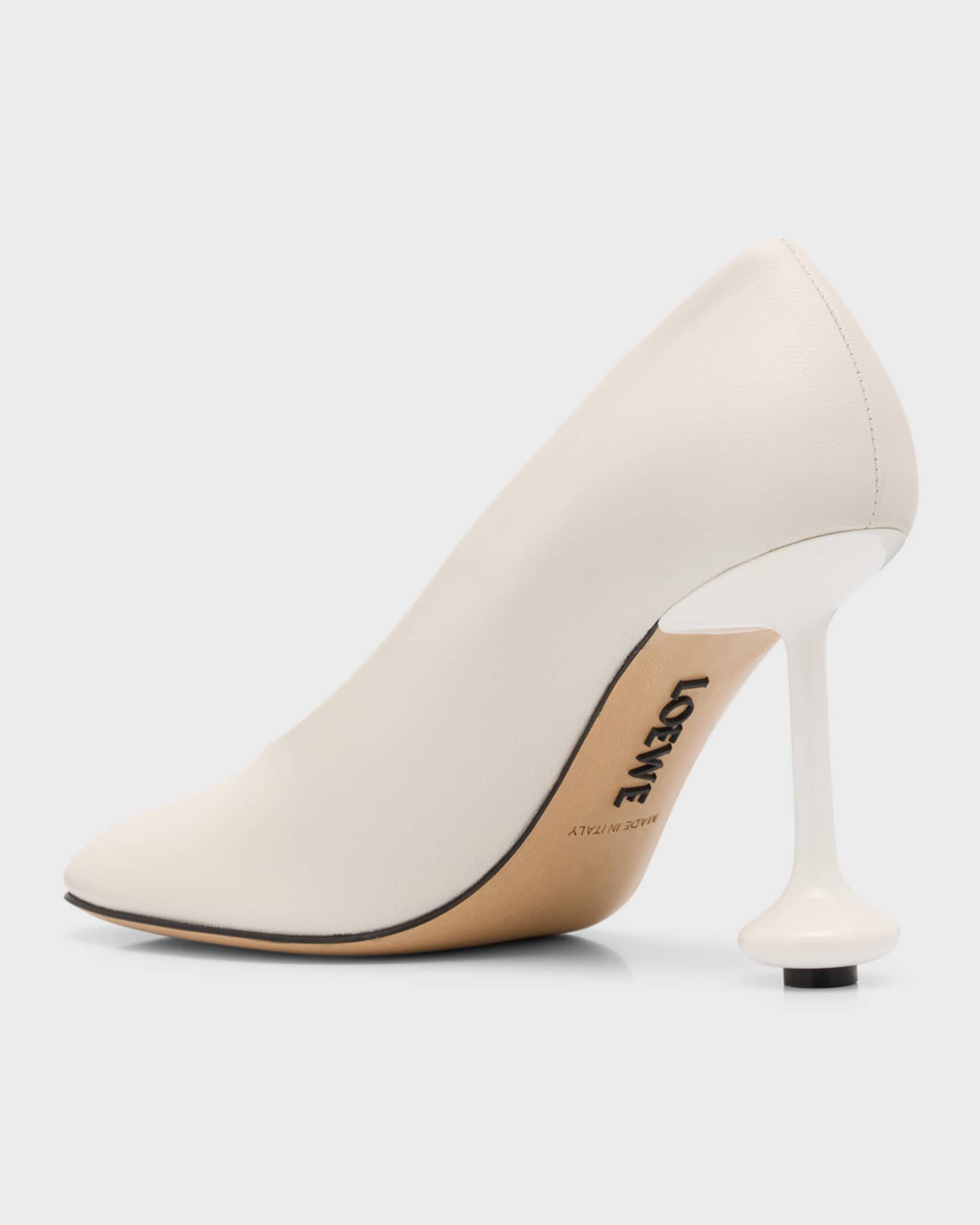 【関税&送料込】Loewe Burgundy Leather Toy Pumps Loewe Burgundy Leather Toy Pumps | italist