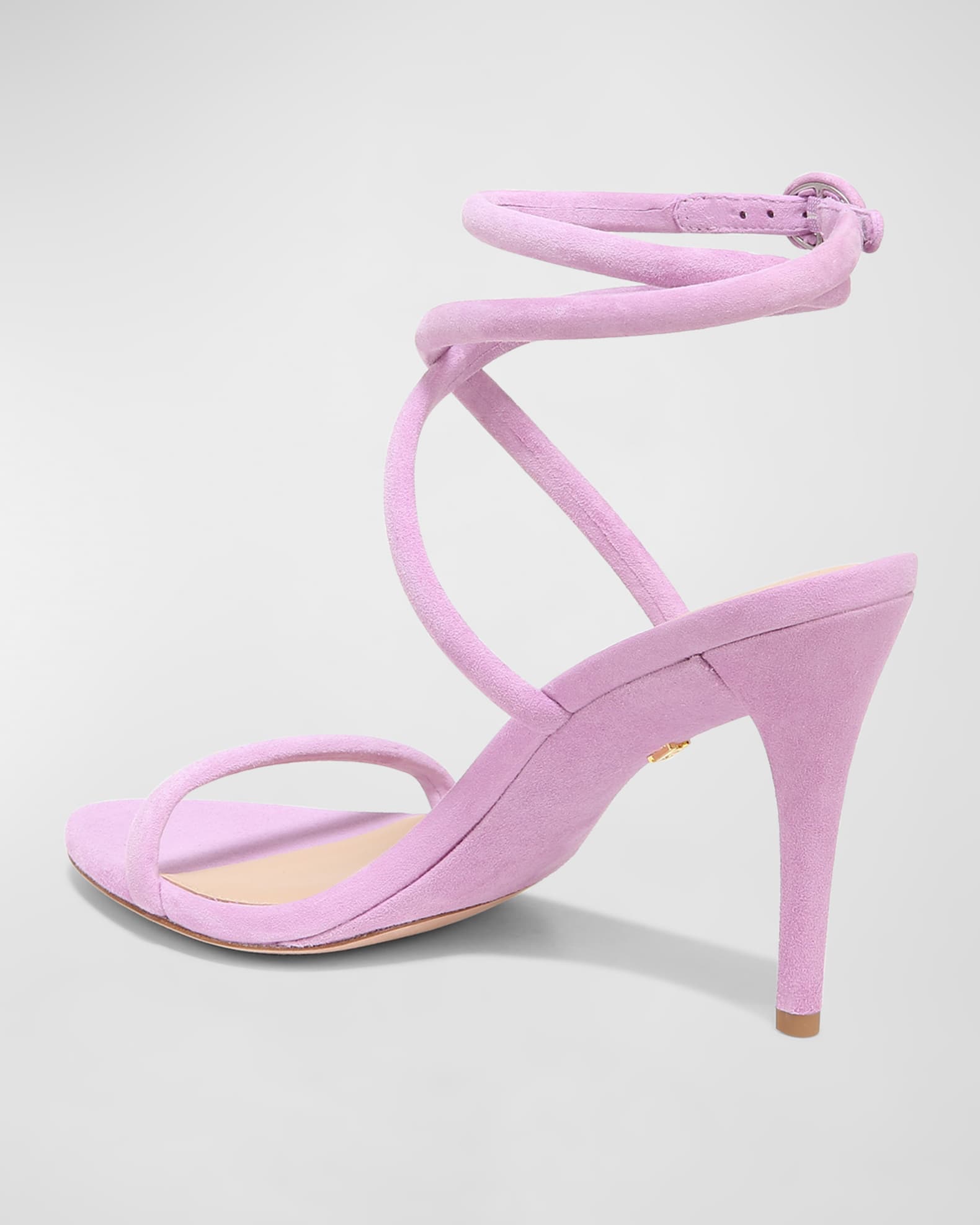 Veronica Beard Marceline Suede Crisscross Stiletto Sandals | Neiman Marcus