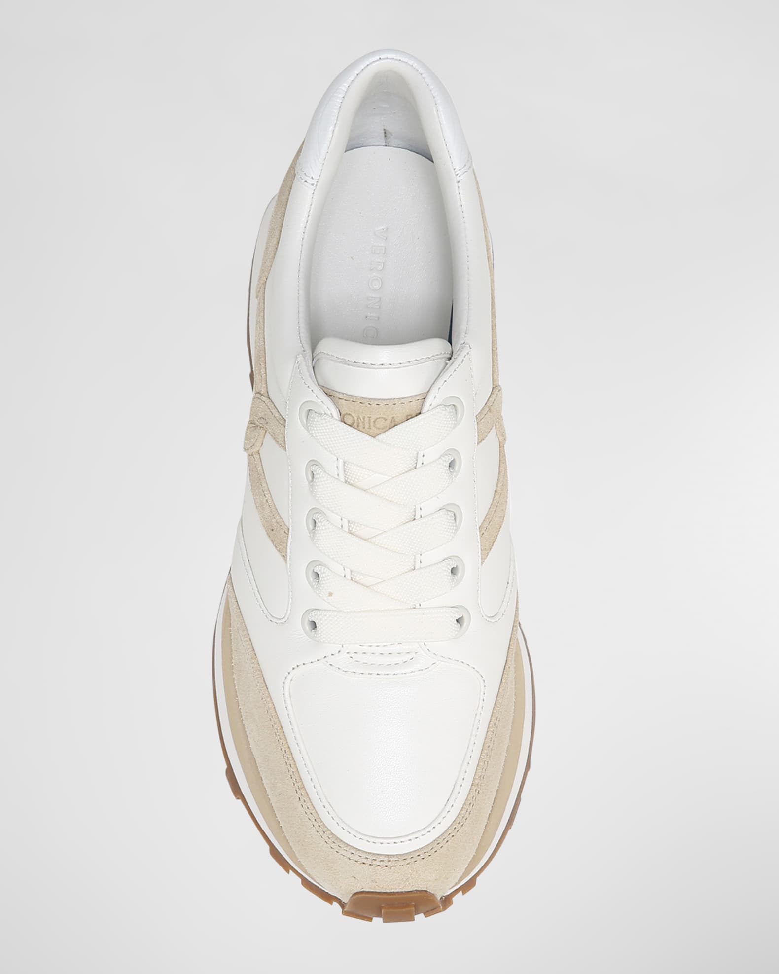 Veronica Beard Valentina Mixed Leather Retro Sneakers | Neiman Marcus