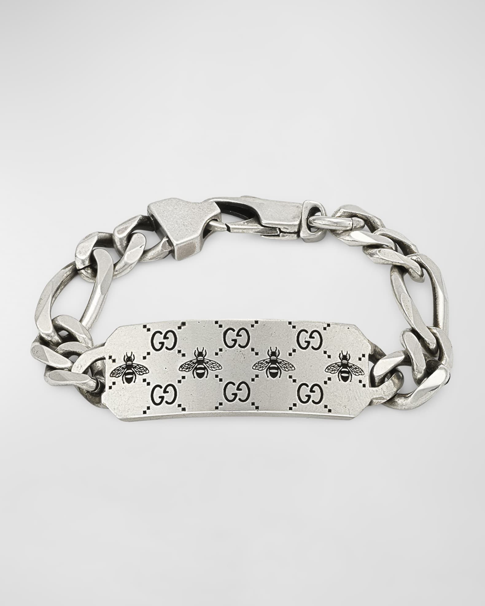 Marc Jacobs Women's ID Chain Bracelet in Aged Silver | END. Clothing