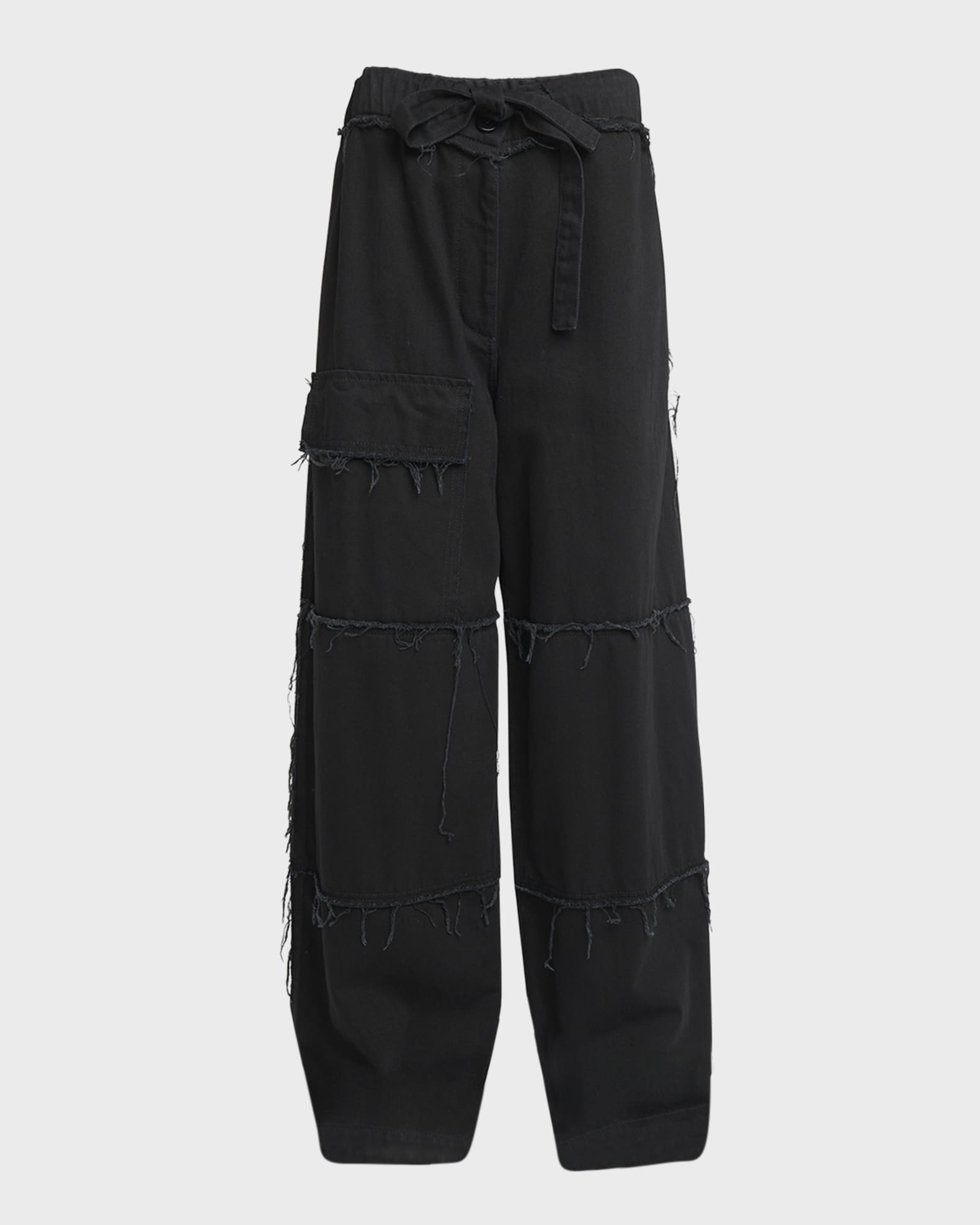 Dries Van Noten Paint RawEdge Denim Cargo Pants Neiman Marcus
