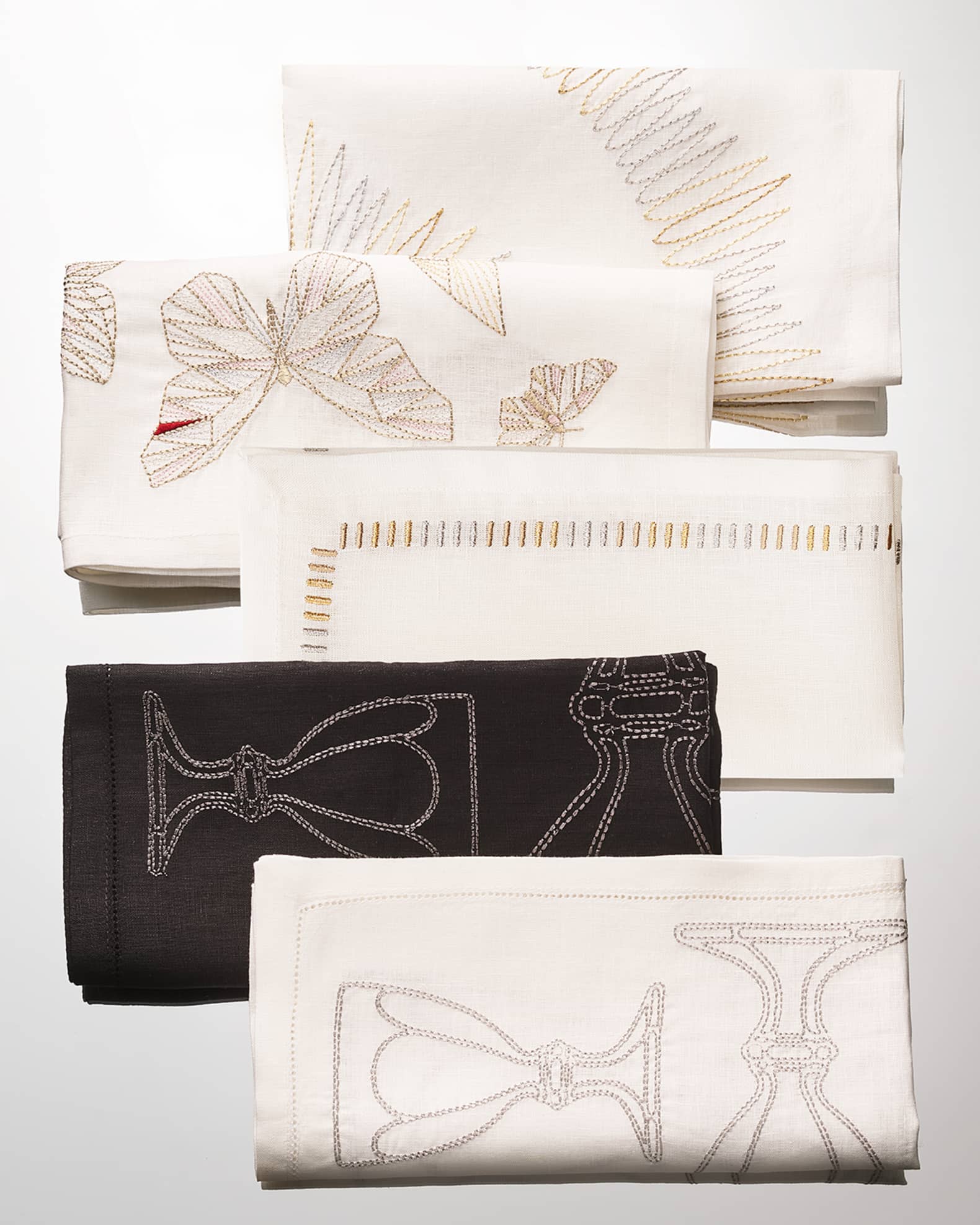 Baccarat x Kim Seybert Harcourt Napkins, Set of 4 Neiman Marcus