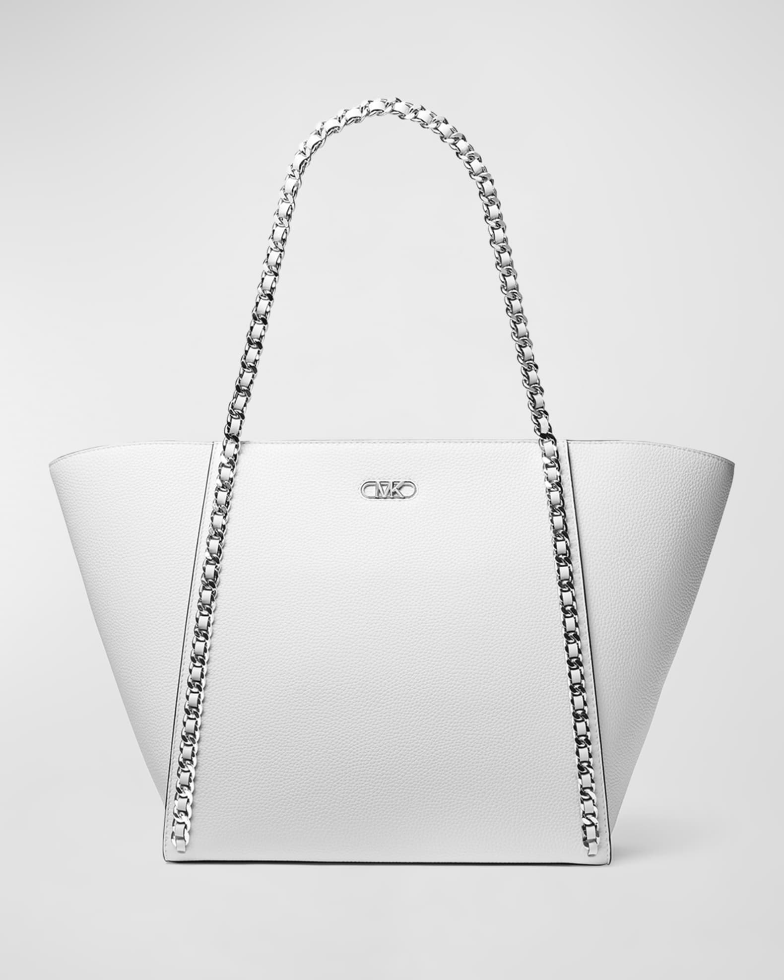 MICHAEL Michael Kors Westley Large Chain Leather Tote Bag Neiman Marcus