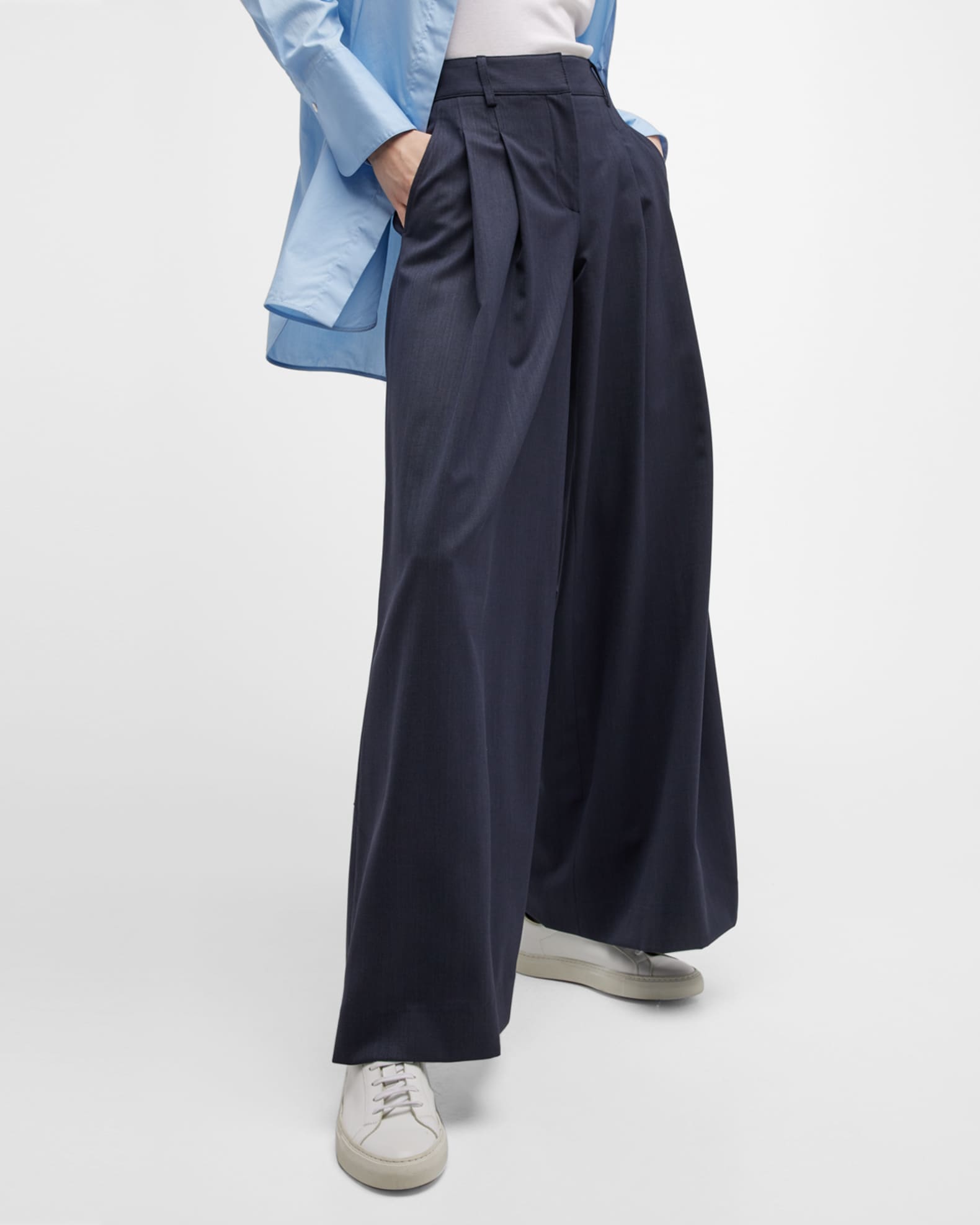 New Didi Wool Twill Pant in Charcoal