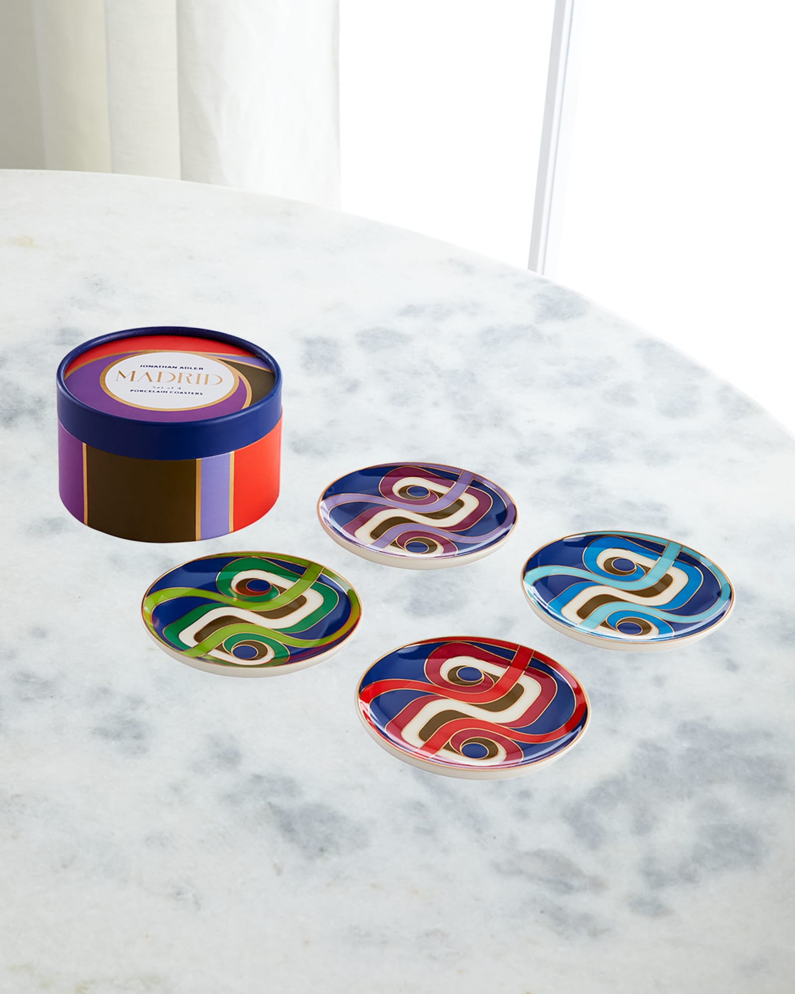 Jonathan Adler Madrid Coasters, Set of 4 Neiman Marcus