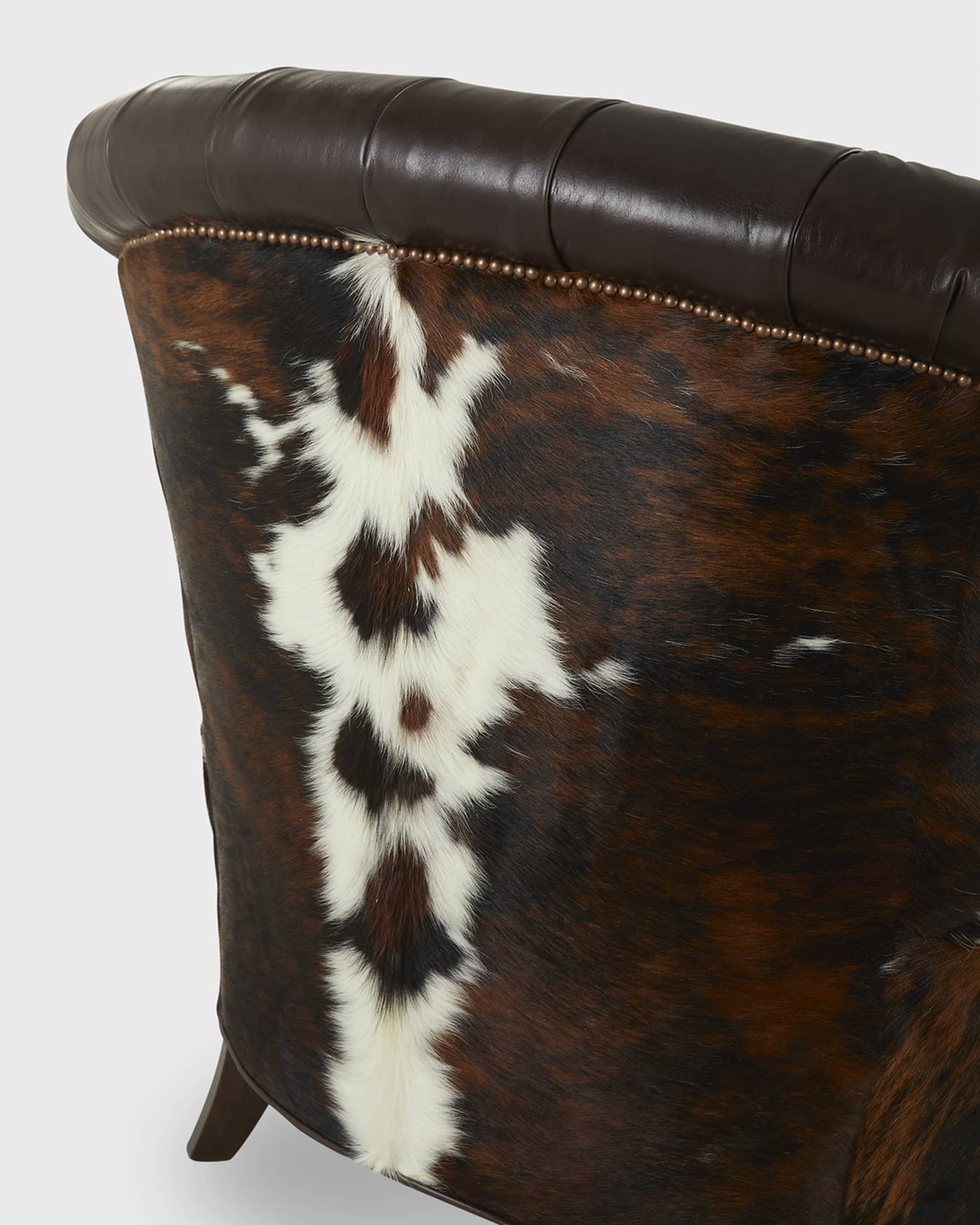 Old Hickory Tannery Freyja Leather & Hide Chair Neiman Marcus