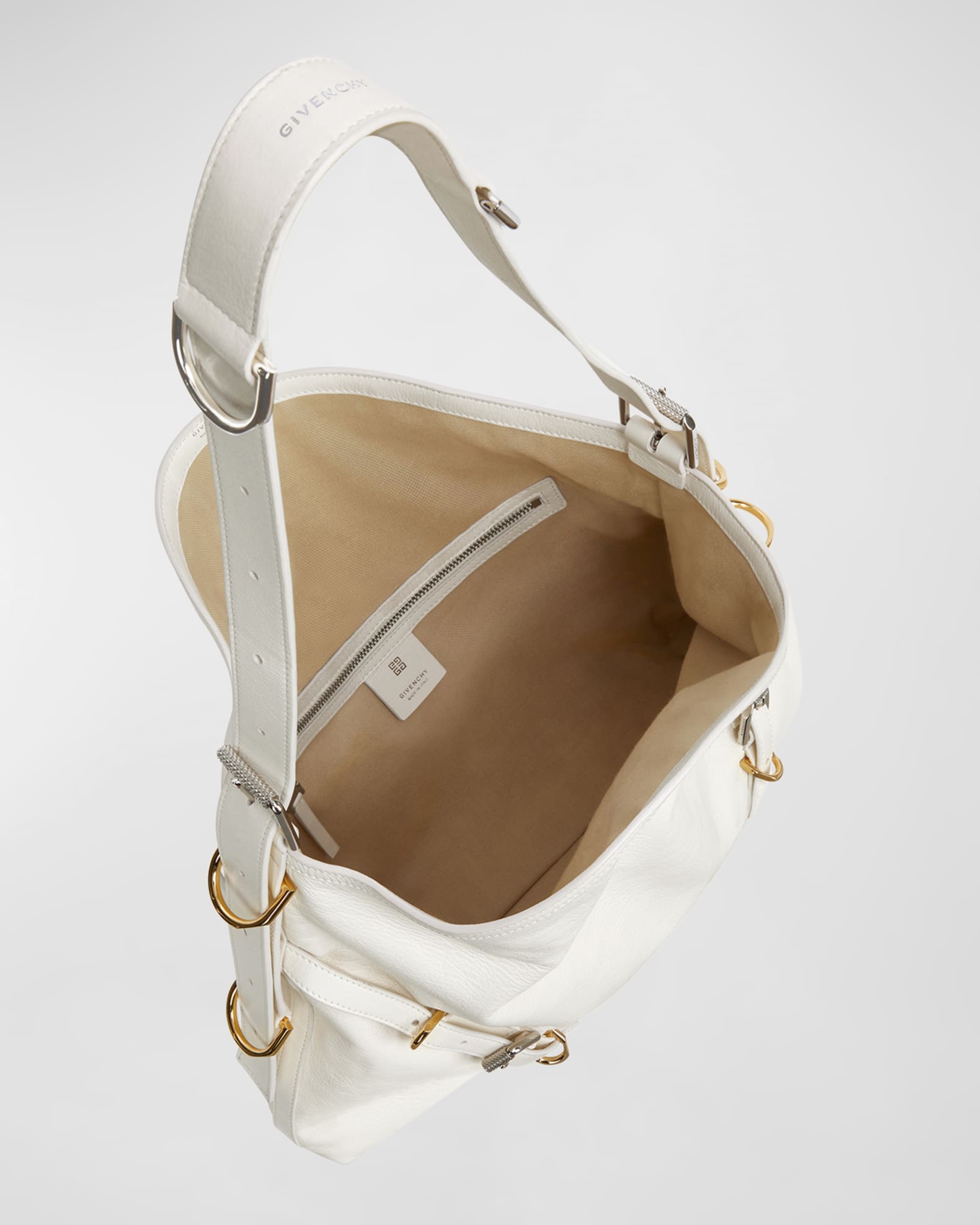 Givenchy Voyou Medium Shoulder Bag in Tumbled Leather
