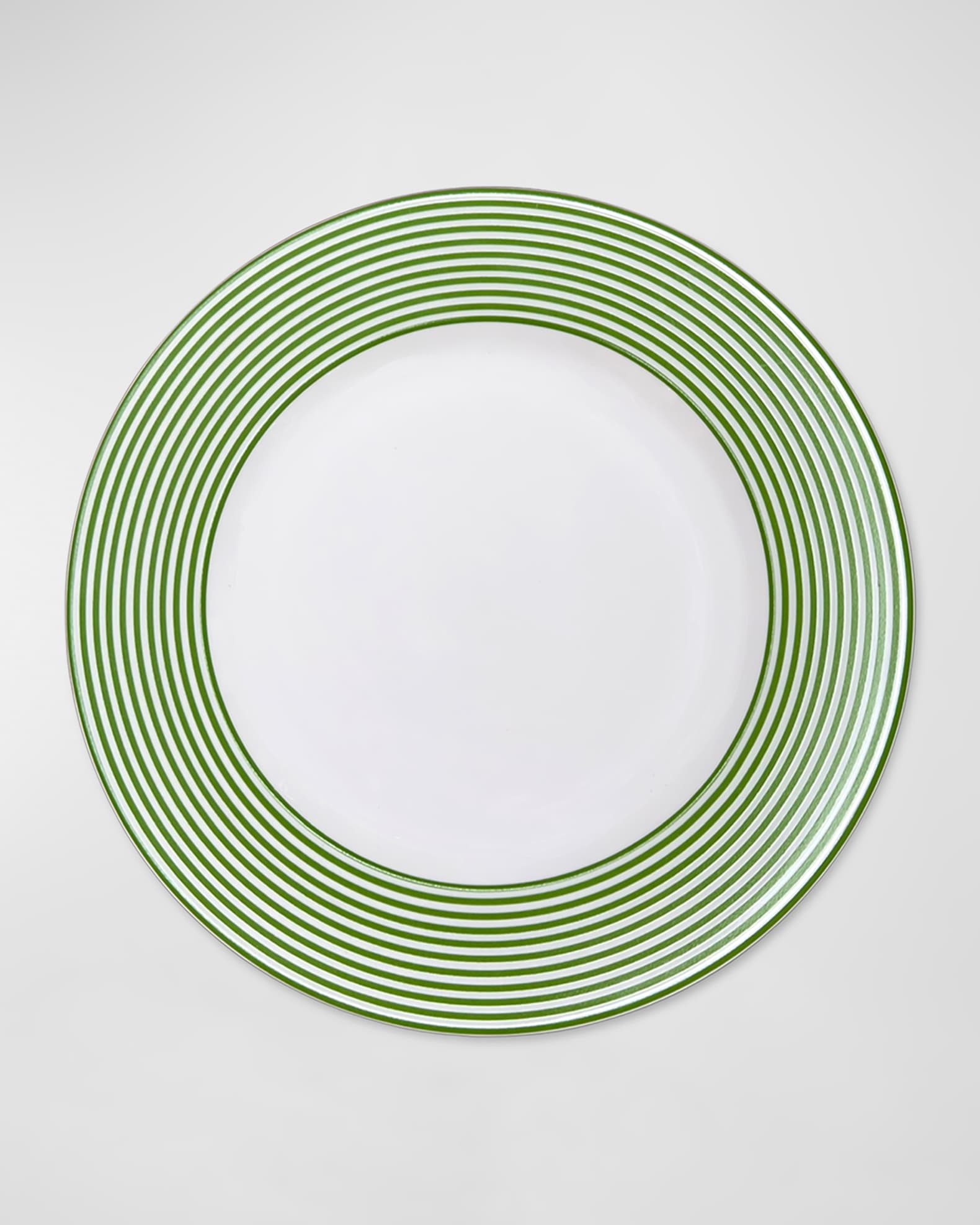 Newport Stripe Rimmed Dinner Plate 0