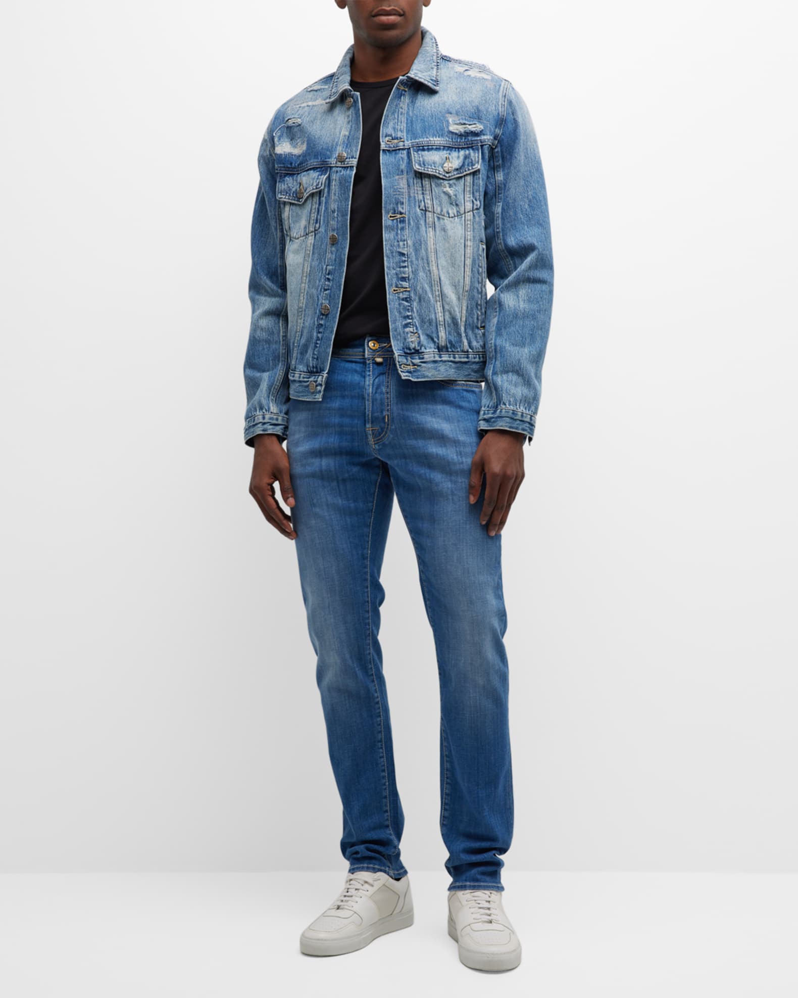 Jacob Cohen Men's Slim Fit Stretch Denim Jeans | Neiman Marcus