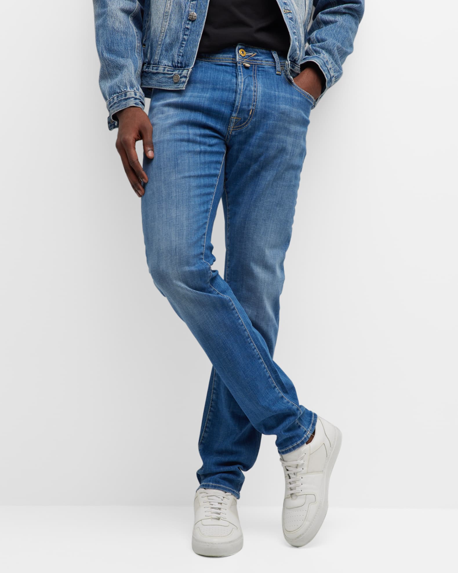 Jacob Cohen Men's Slim Fit Stretch Denim Jeans | Neiman Marcus