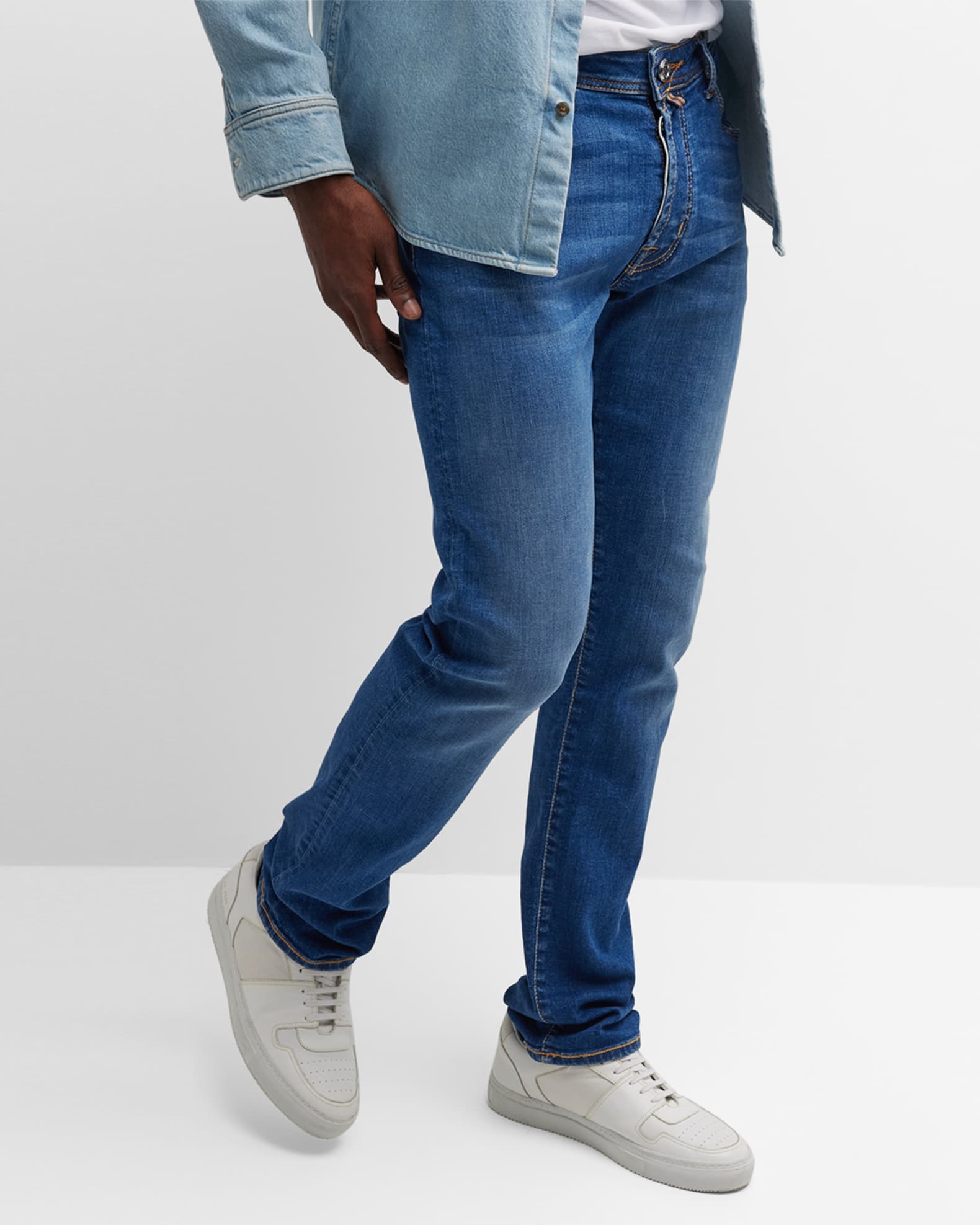 Jacob Cohen Men's Slim Fit Stretch Denim Jeans | Neiman Marcus