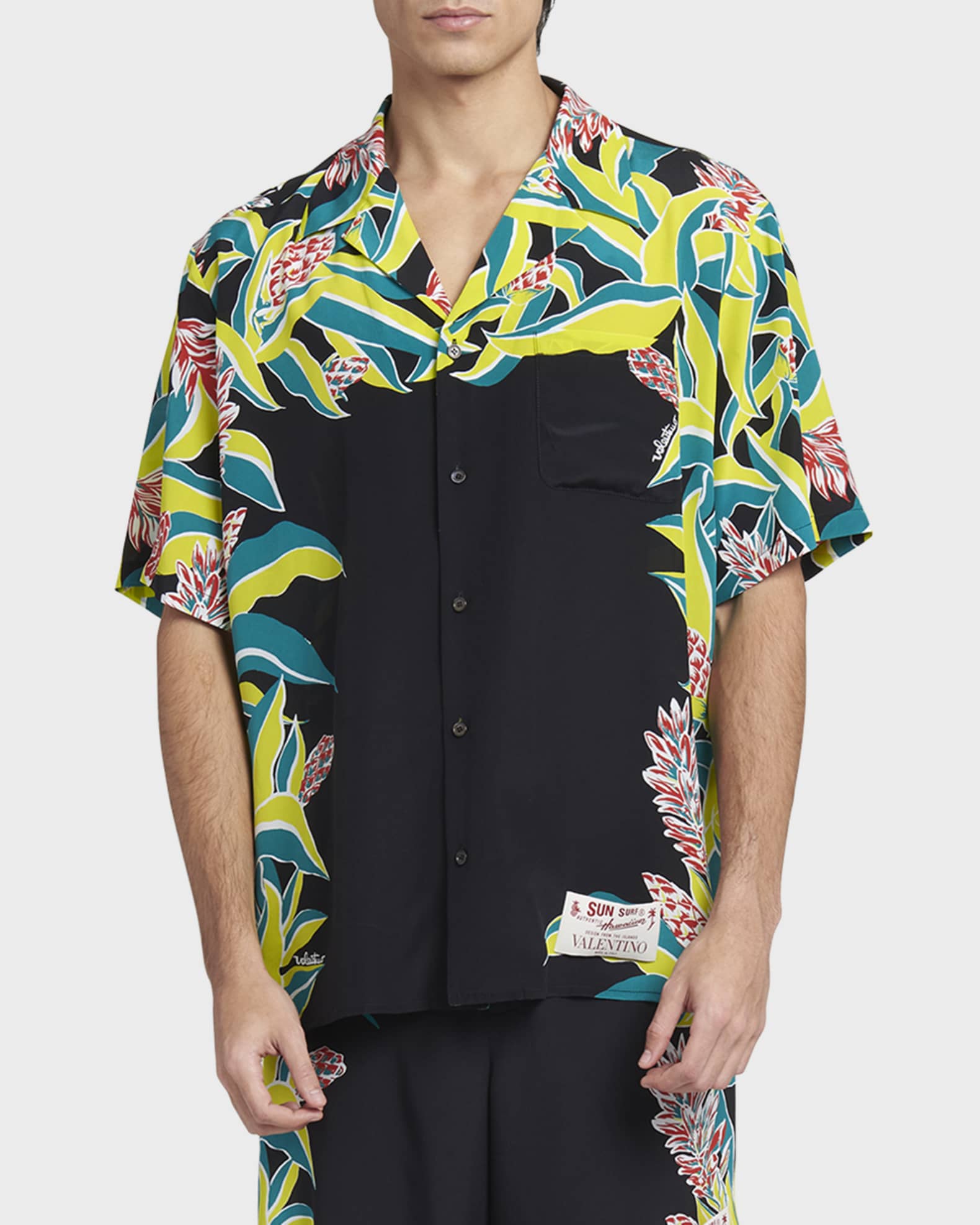 Valentino outlet hawaiian shirt
