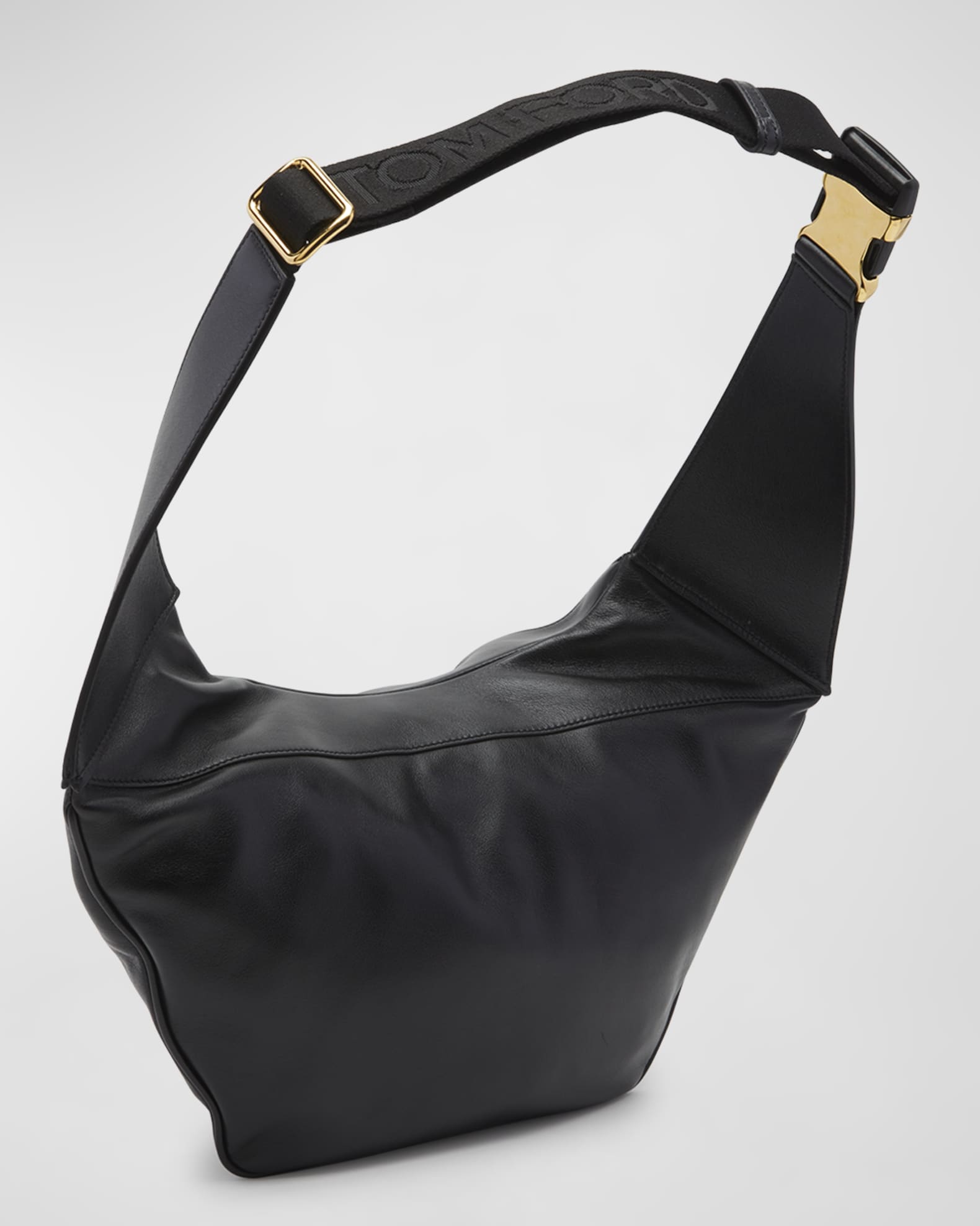TOM FORD Sling Zip Leather Shoulder Bag | Neiman Marcus