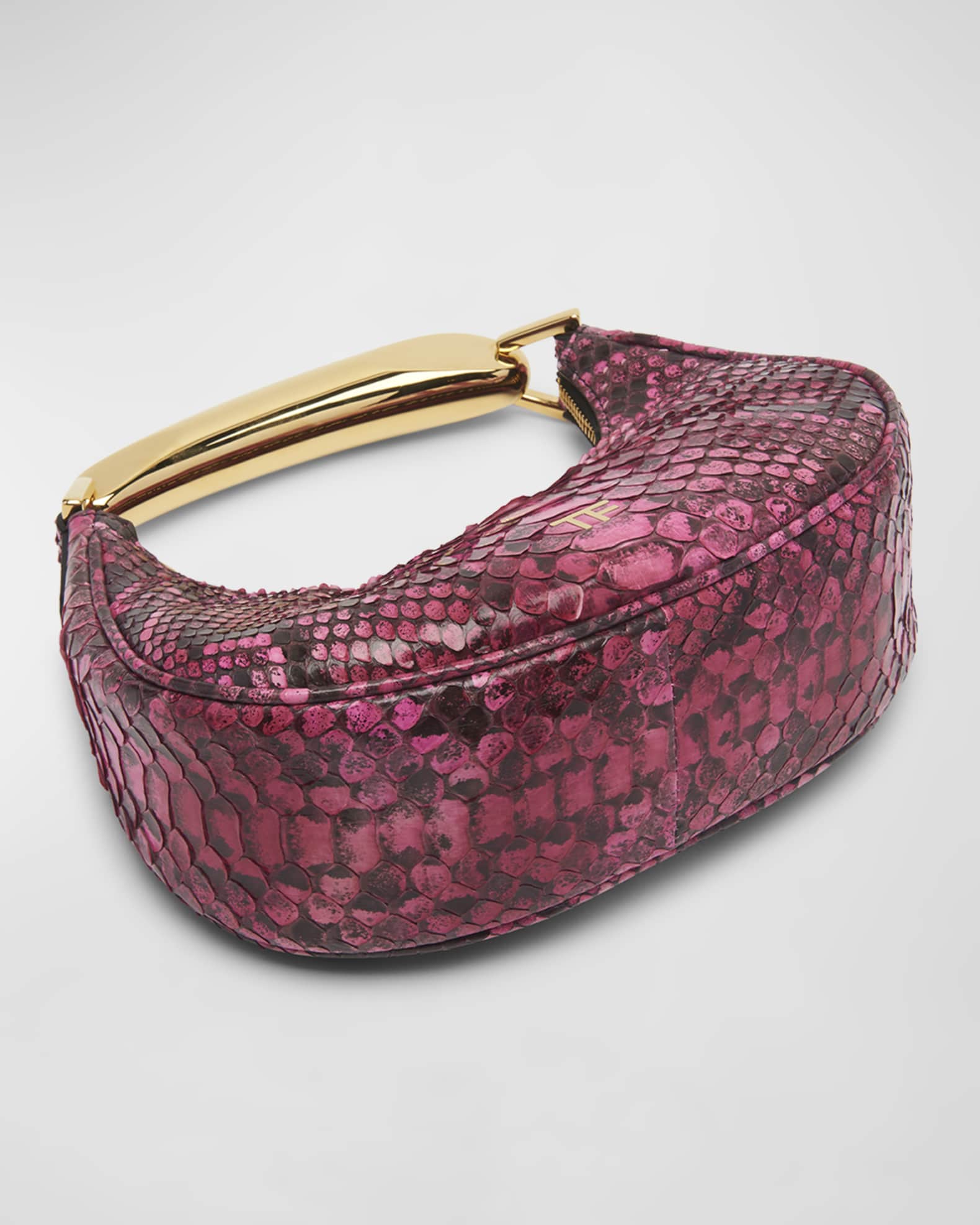TOM FORD Bianca Mini Python Top-Handle Bag | Neiman Marcus