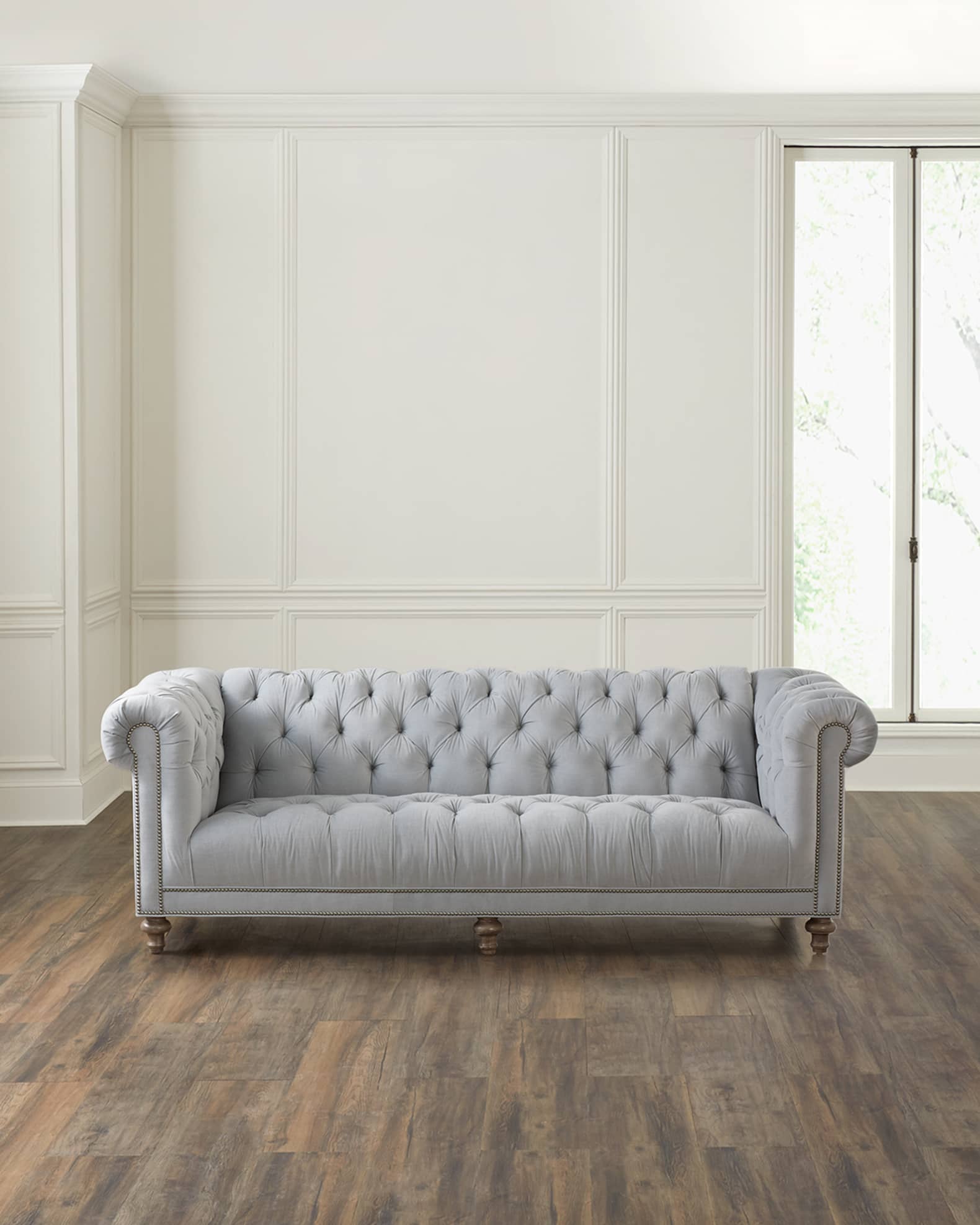Massoud Dreame Chesterfield Sofa, 94" Neiman Marcus