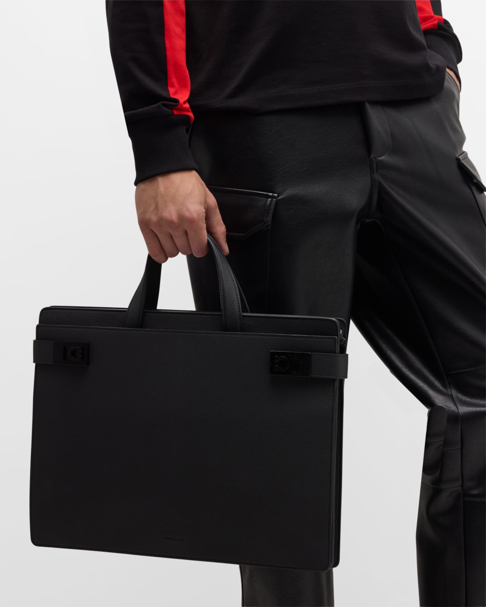 Men's Medium Leather Briefcase 1