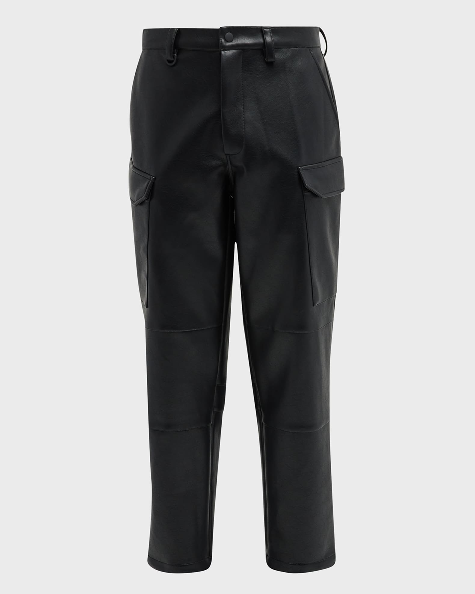 Stampd Men's FauxLeather Cargo Pants Neiman Marcus